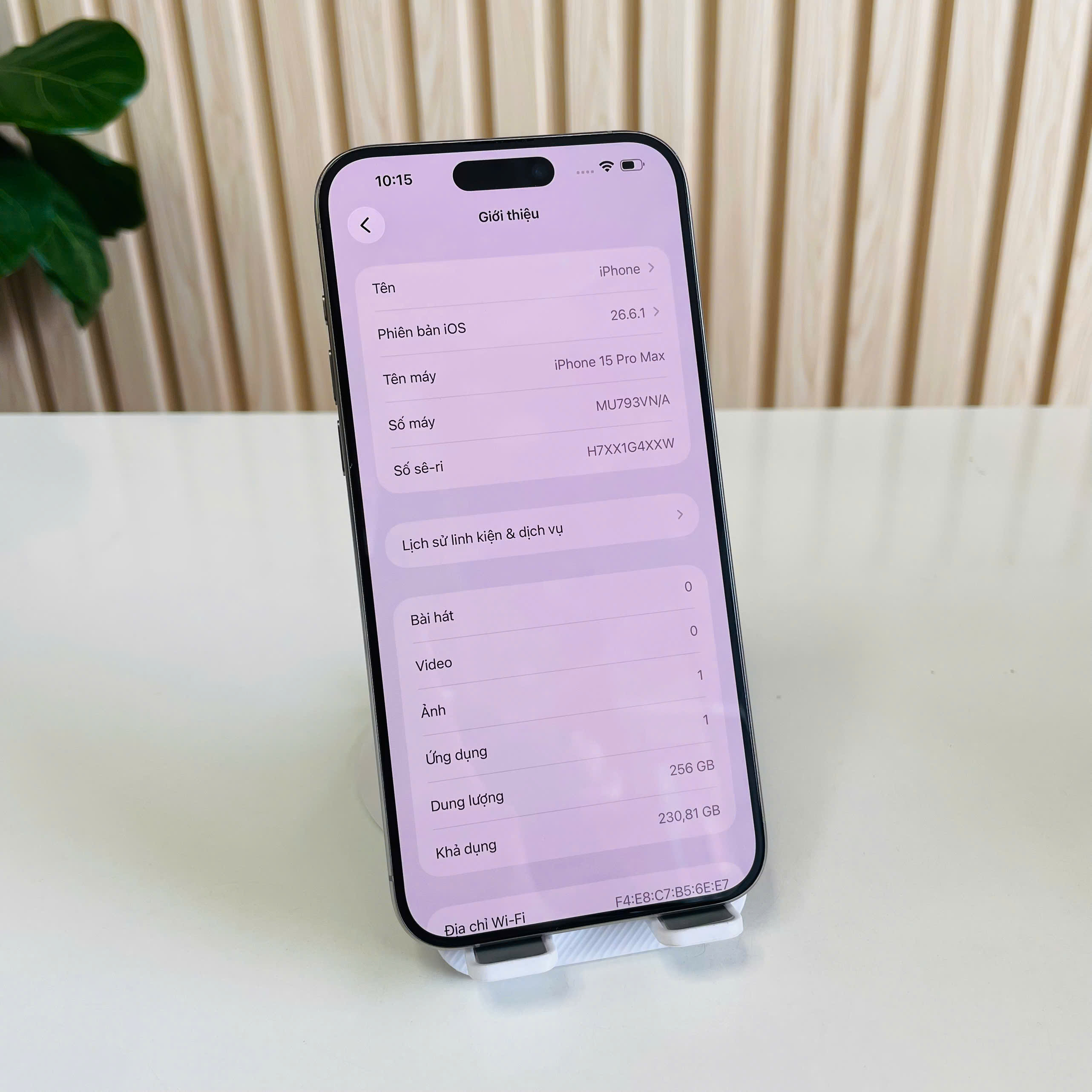 📱 IPHONE 15 PRO MAX VIỆT NAM – 256GB Titian Đẹp 98% Pin 76%