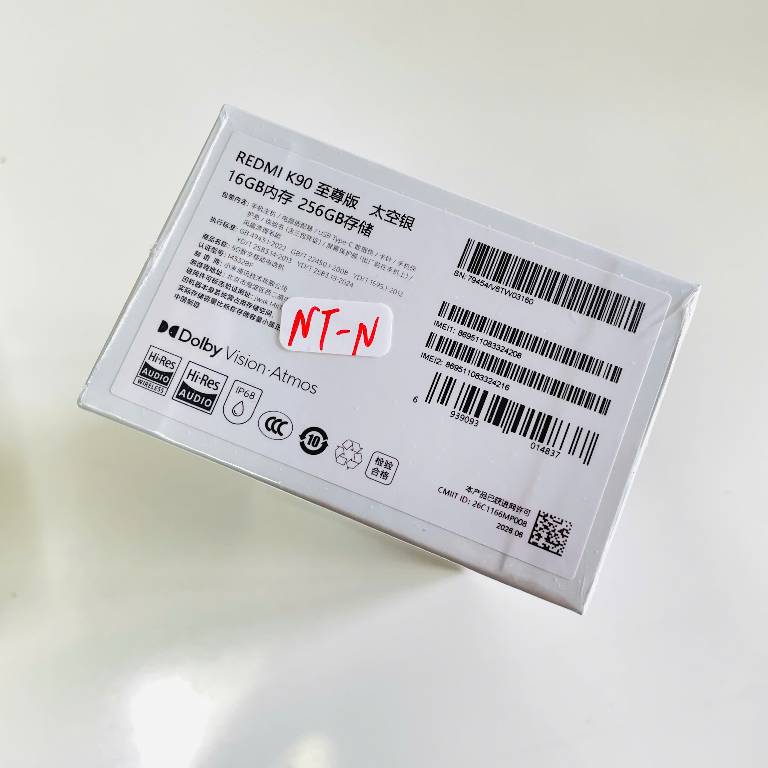 📱 Redmi K90 Ultra NEWSEAL – RAM 16GB | ROM 256GB Bạc