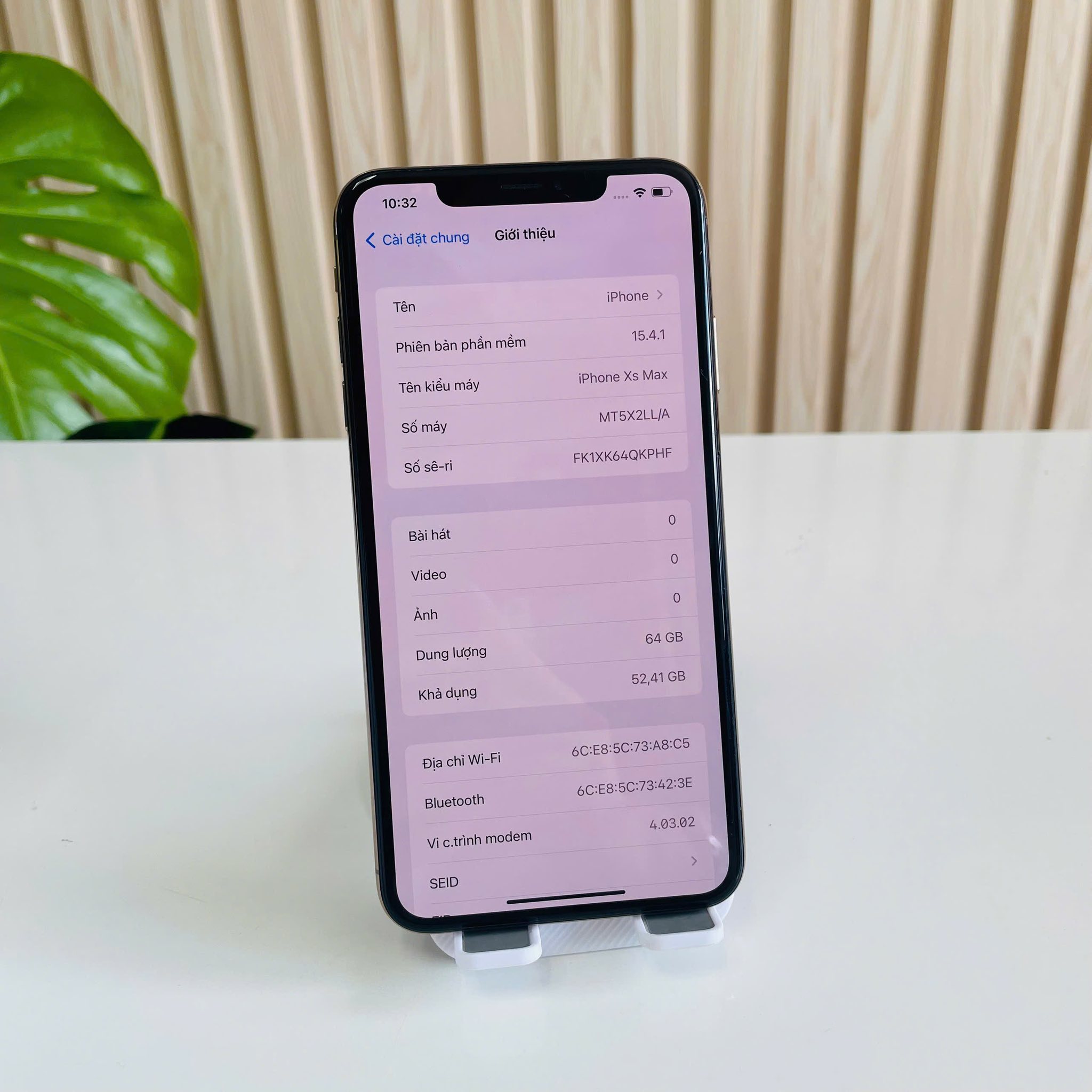 Iphone Xs Max Mỹ 64GB gold Đẹp 98% Pin 72%