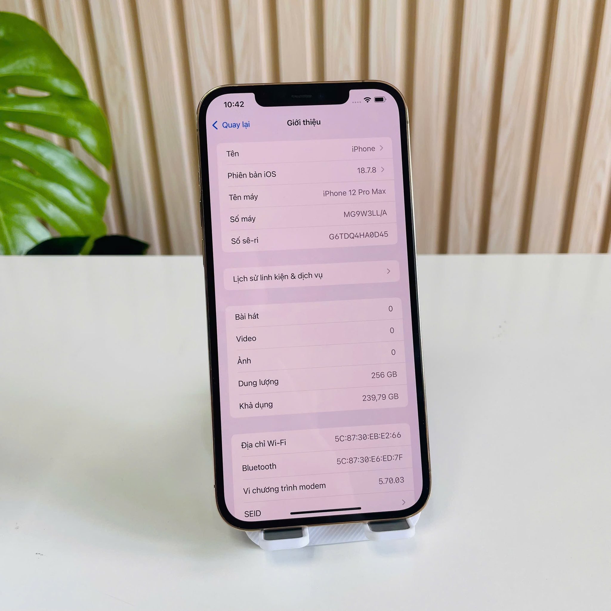 Iphone 12 Pro Max Mỹ 256GB gold Đẹp 98+ Pin 79%