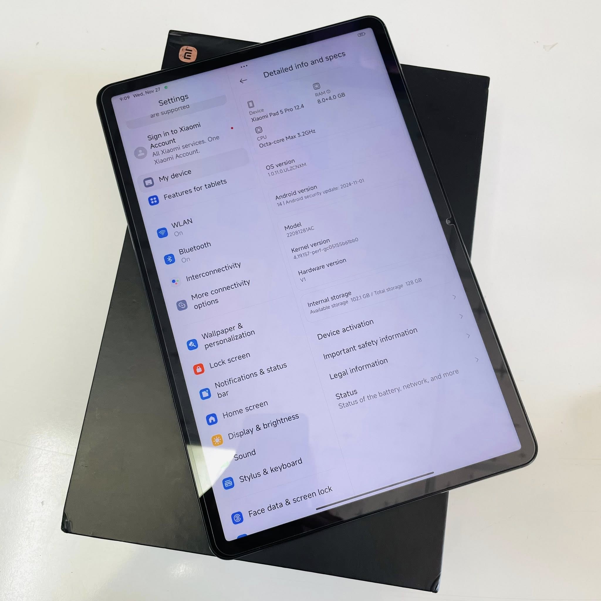 Xiaomi Pad 5 Pro 8/128GB đen Đẹp 98% Fullbox