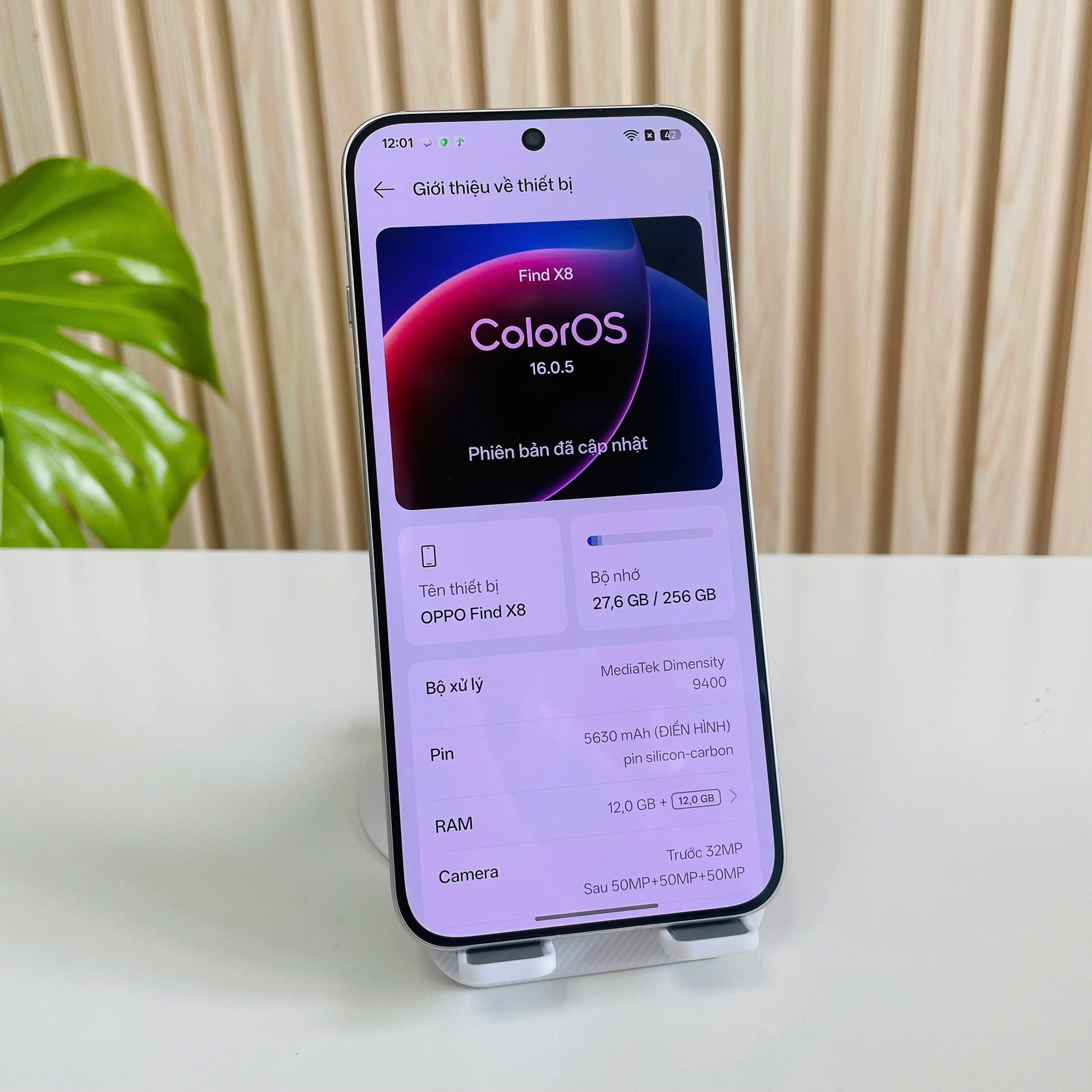 Oppo Find X8 12/256GB Trắng Đẹp 99% Pin 100%