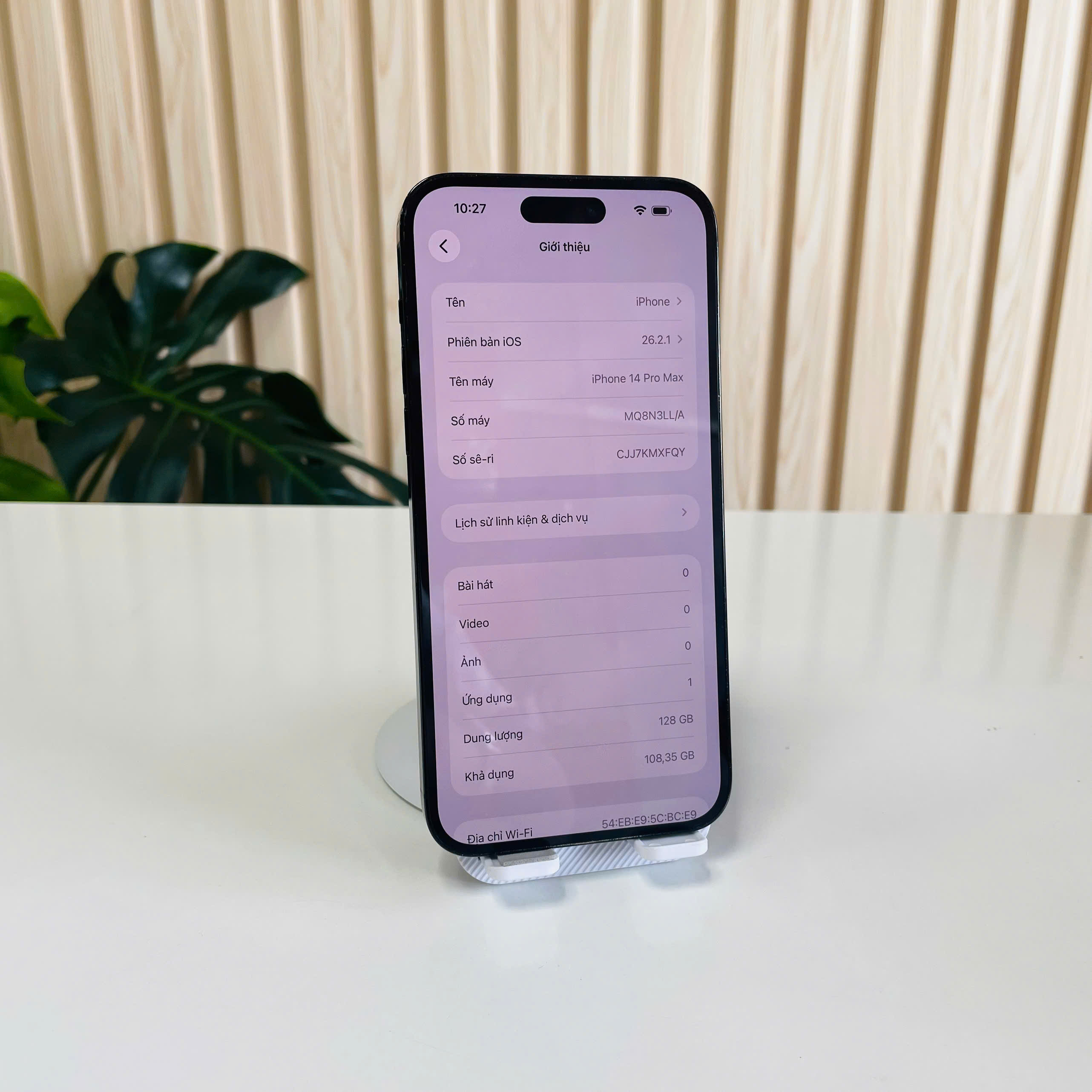 IPHONE 14 PRO MAX – QUỐC TẾ (128GB) Pin 85% - Thay Màn Chính Hãng - Màu Đen