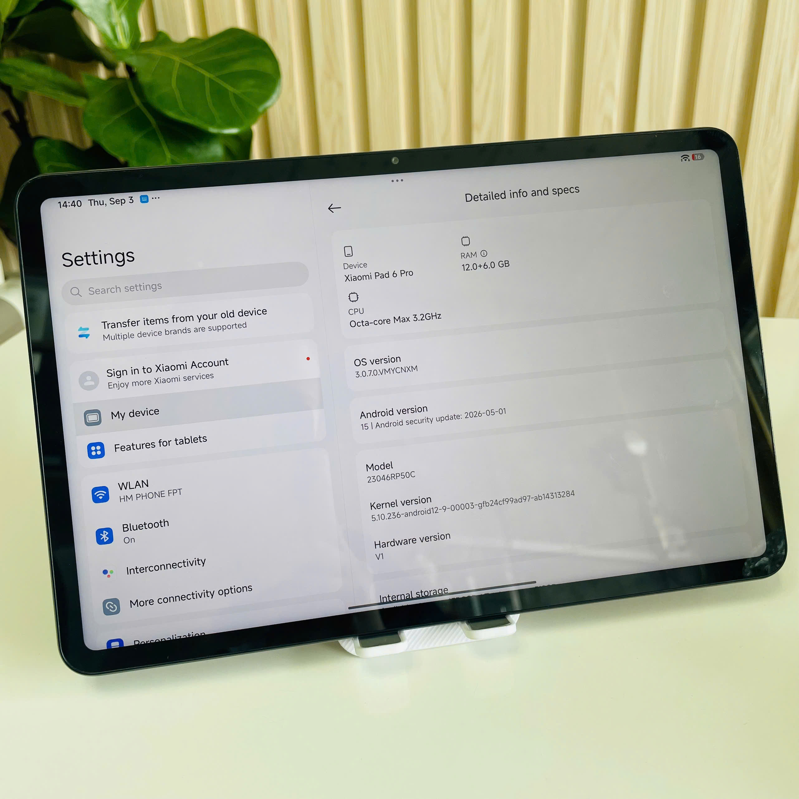 📱 XIAOMI PAD 6 PRO – 12GB|512GB Đen Đẹp 98%