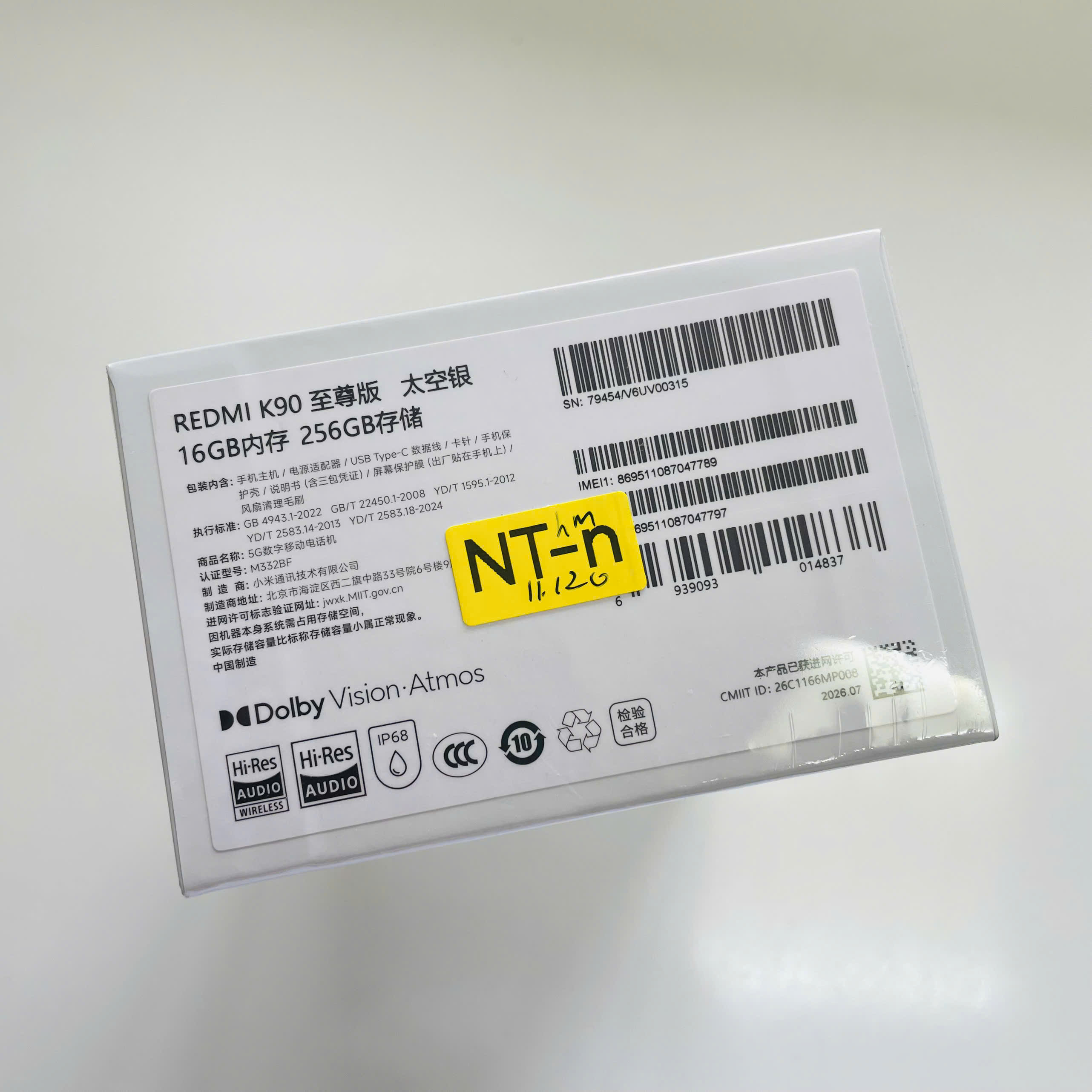 🔥 REDMI K90 ULTRA NEW SEAL – 16/256GB Bạc 16/256GB