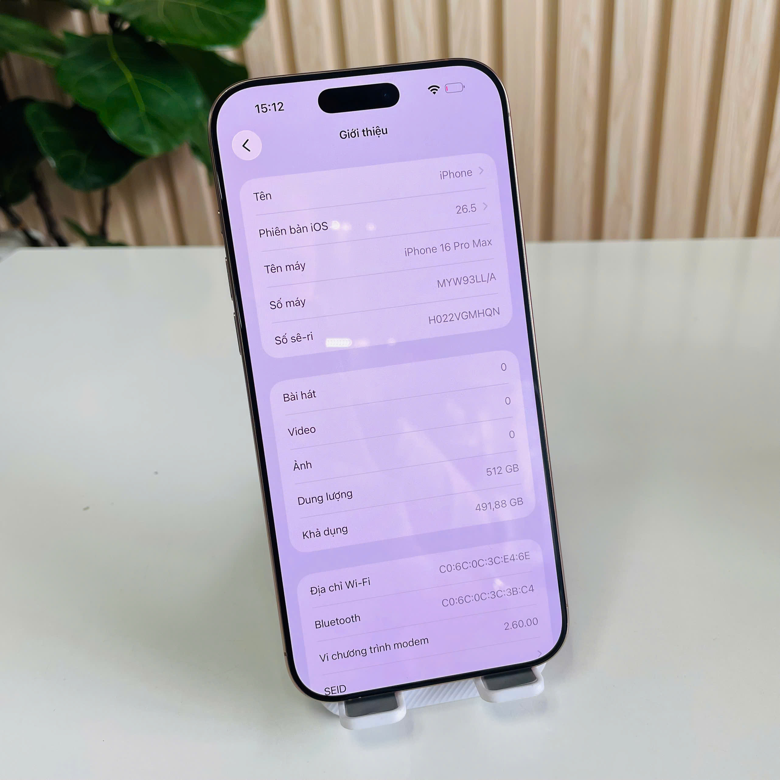IPHONE 16 PRO MAX QUỐC TẾ – 512GB Sa Mạc Pin 90% Đẹp 98%