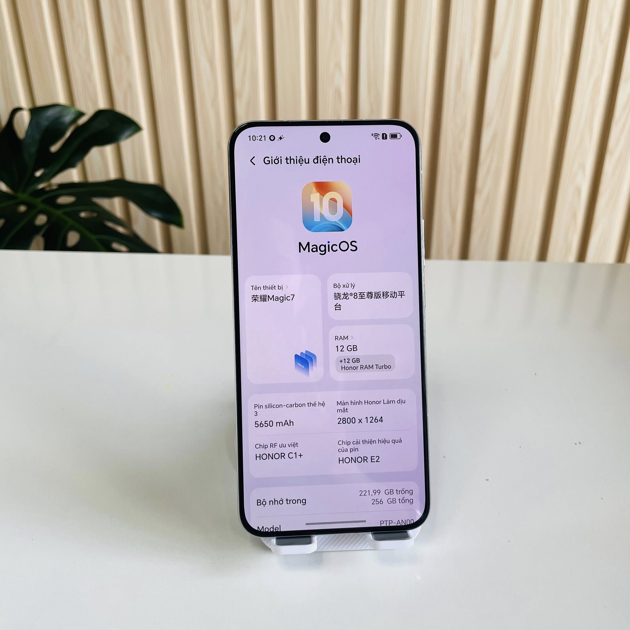HONOR MAGIC 7 5G — FLAGSHIP MỚI 12/256GB Màu Trắng - Kèm Sạc 35W
