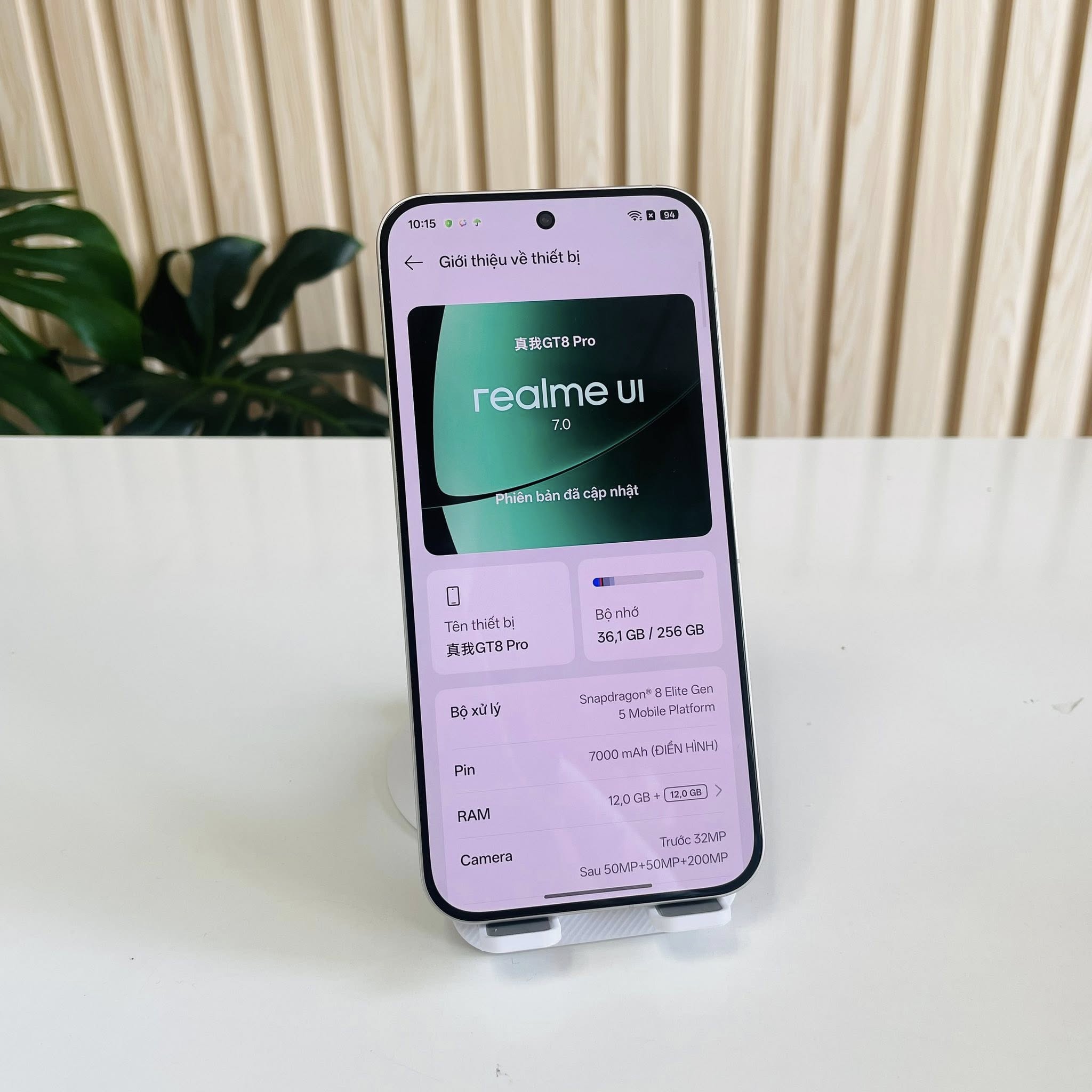 📱 Realme GT 8 Pro 12/256GB Fullbox Pin 99% Màu Kem - Hiệu năng đỉnh, pin khủng 7000mAh Đẹp 98+