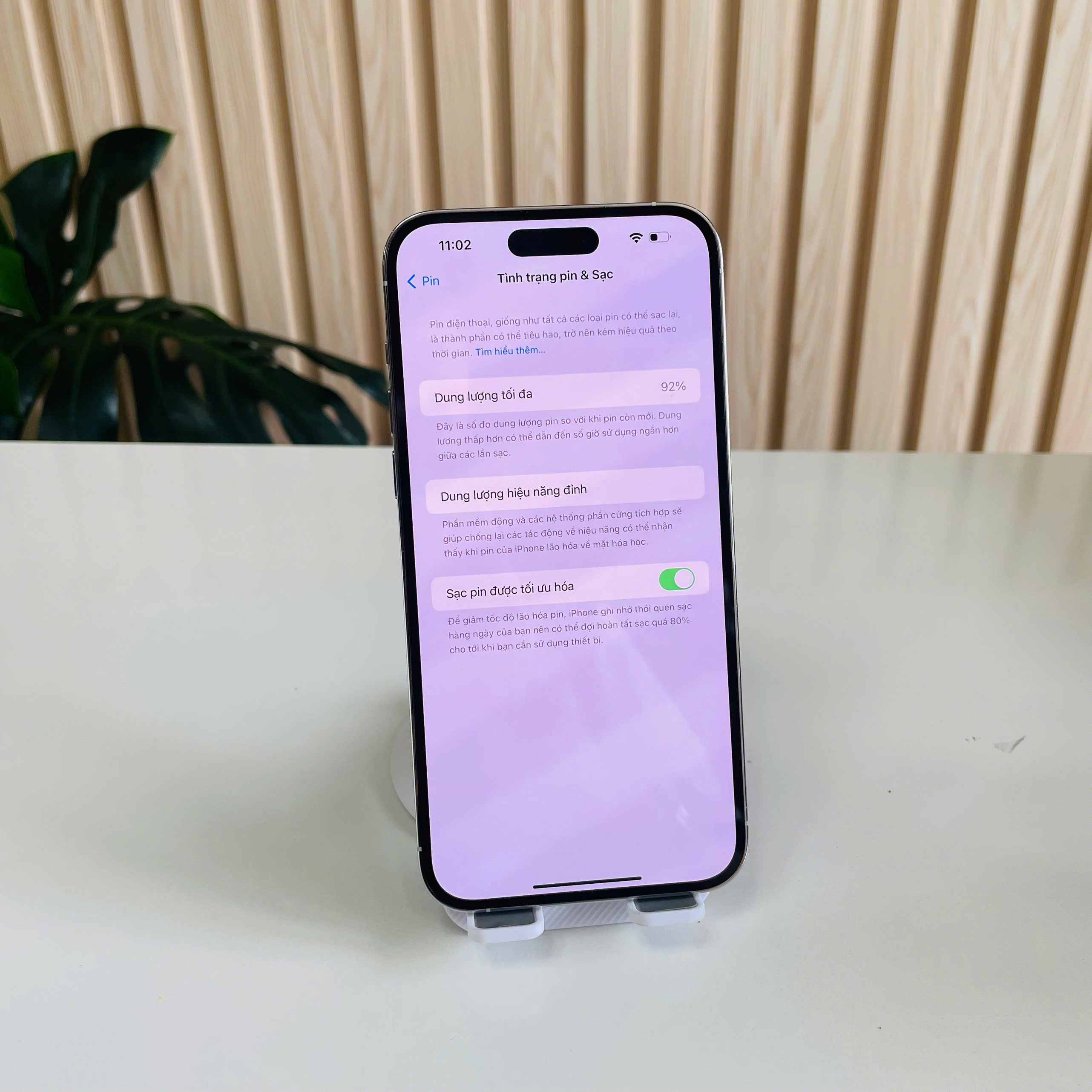 📱 iPhone 14 Pro Max Quốc Tế – 256GB Pin 92% Màu Trắng Đẹp 98% Kèm Sạc 30W