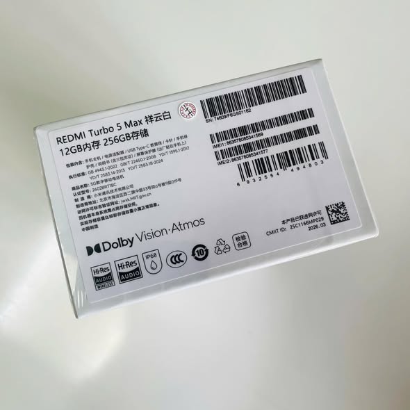 🤍 REDMI TURBO 5 MAX NEW (12GB/256GB) - Trắng