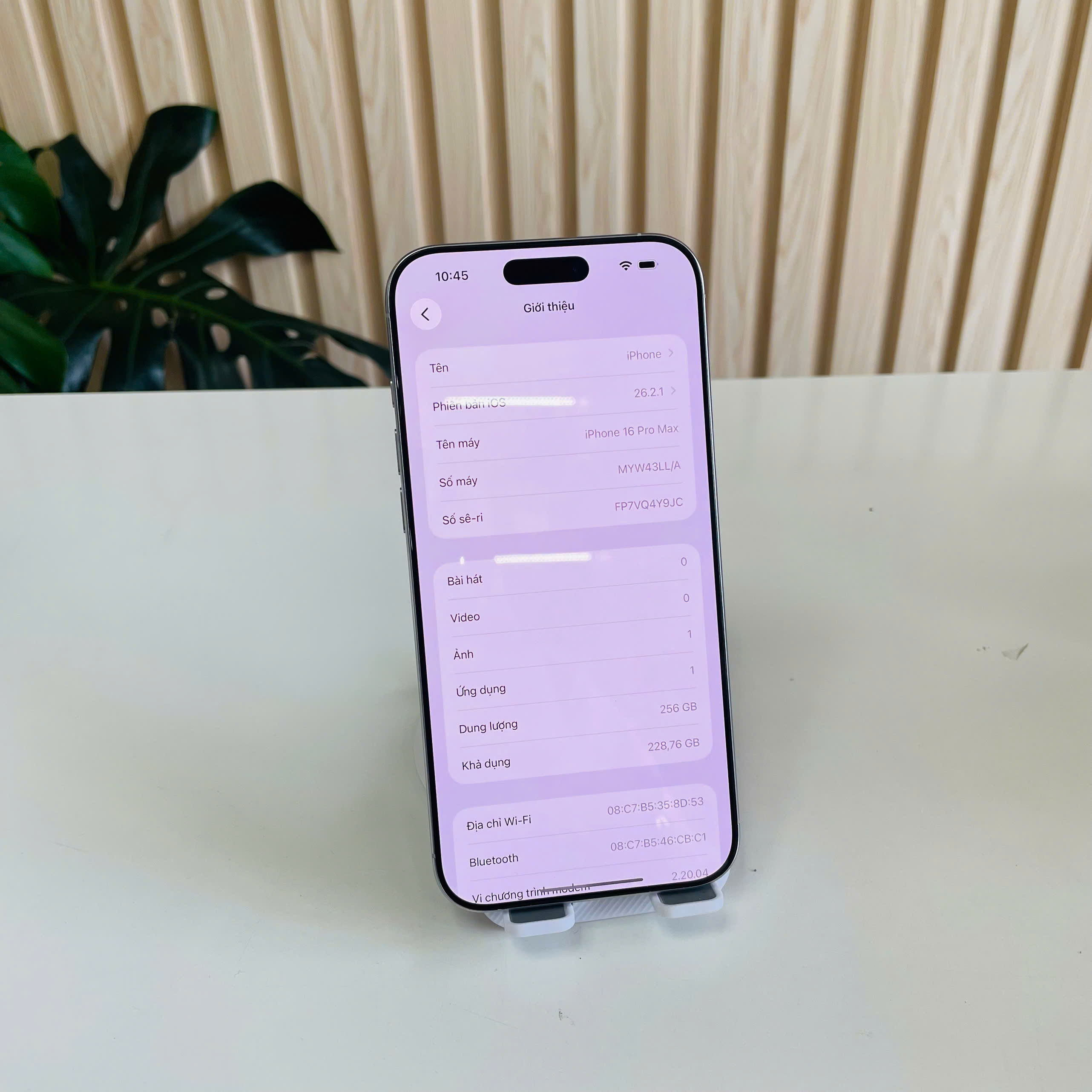 📱 iPhone 16 Pro Max Quốc Tế 256GB Pin 100% Màu Trắng Đẹp 98% Kèm Sạc 30W