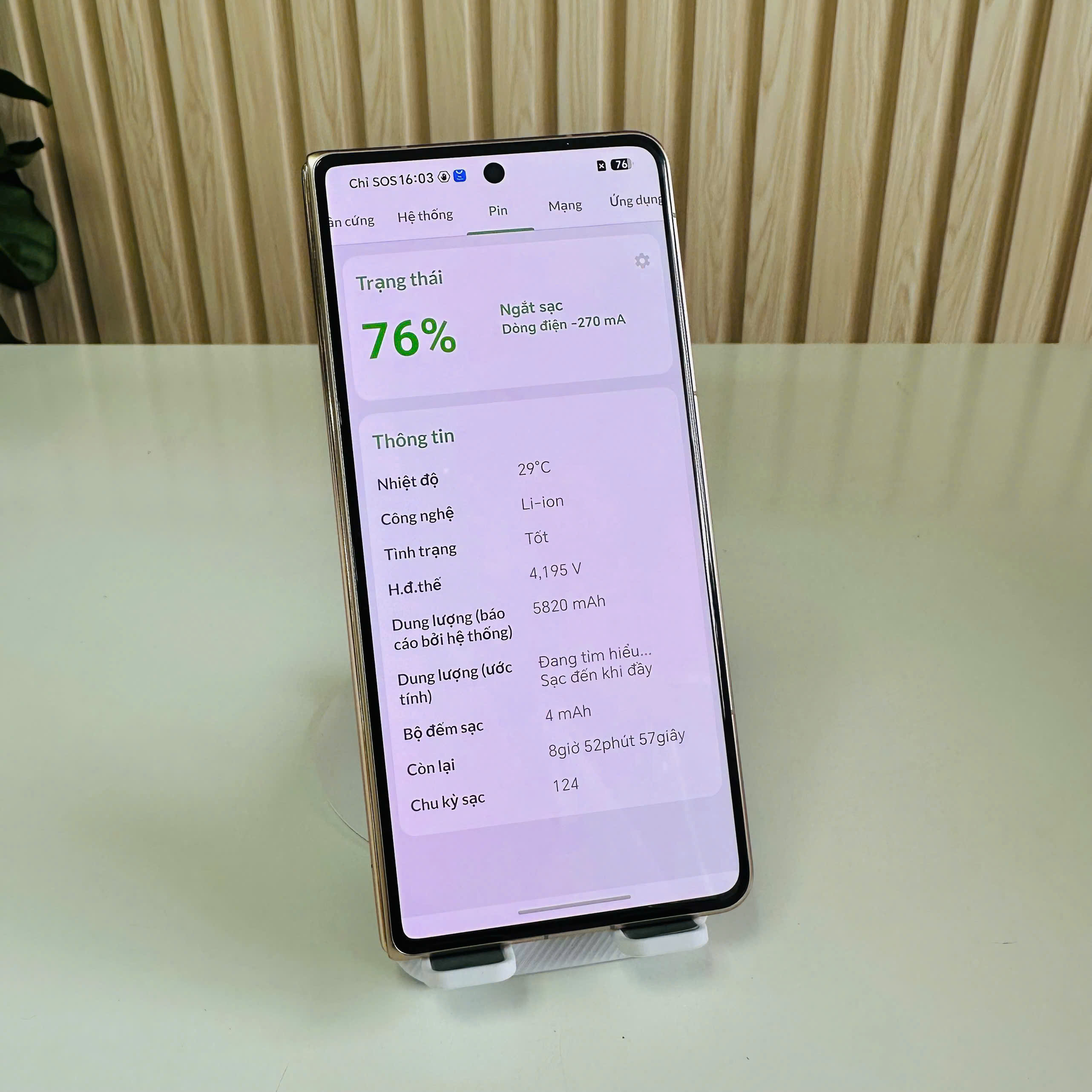 📱 Honor Magic V5 Quốc Tế – 16/512GB Gold Đẹp 98% Còn Bảo Hành Dài