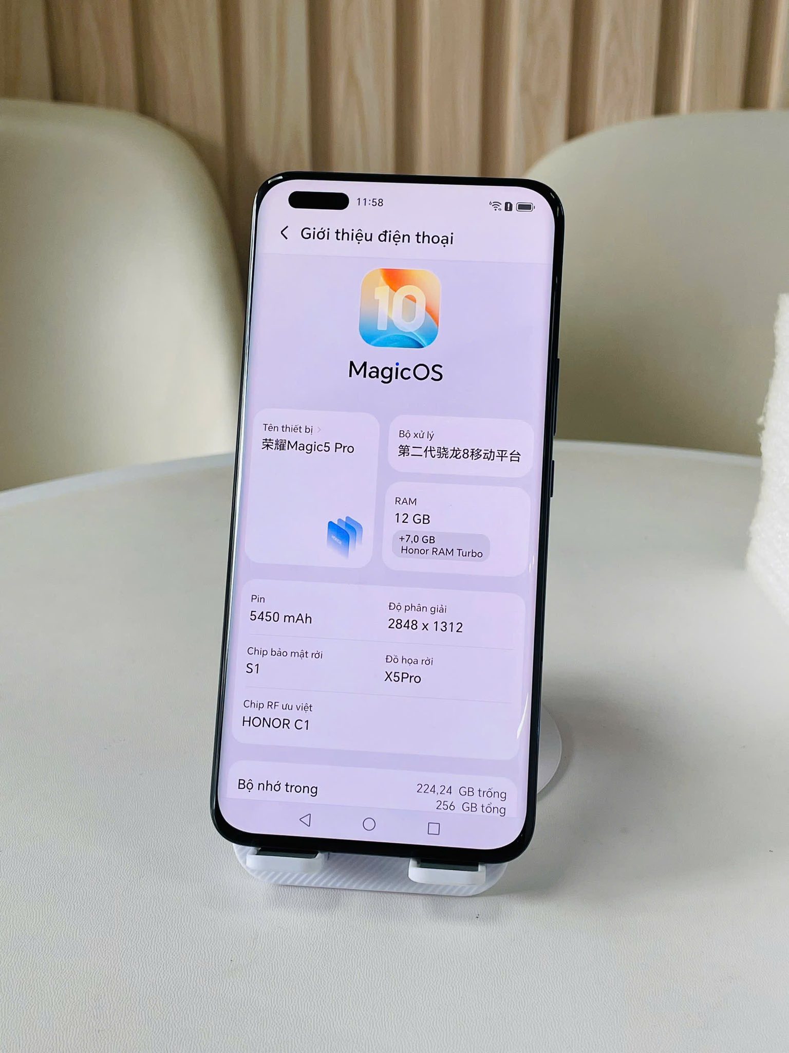 HONOR MAGIC 5 PRO - 12/256GB Màu Đen Đẹp 97% Pin 95%