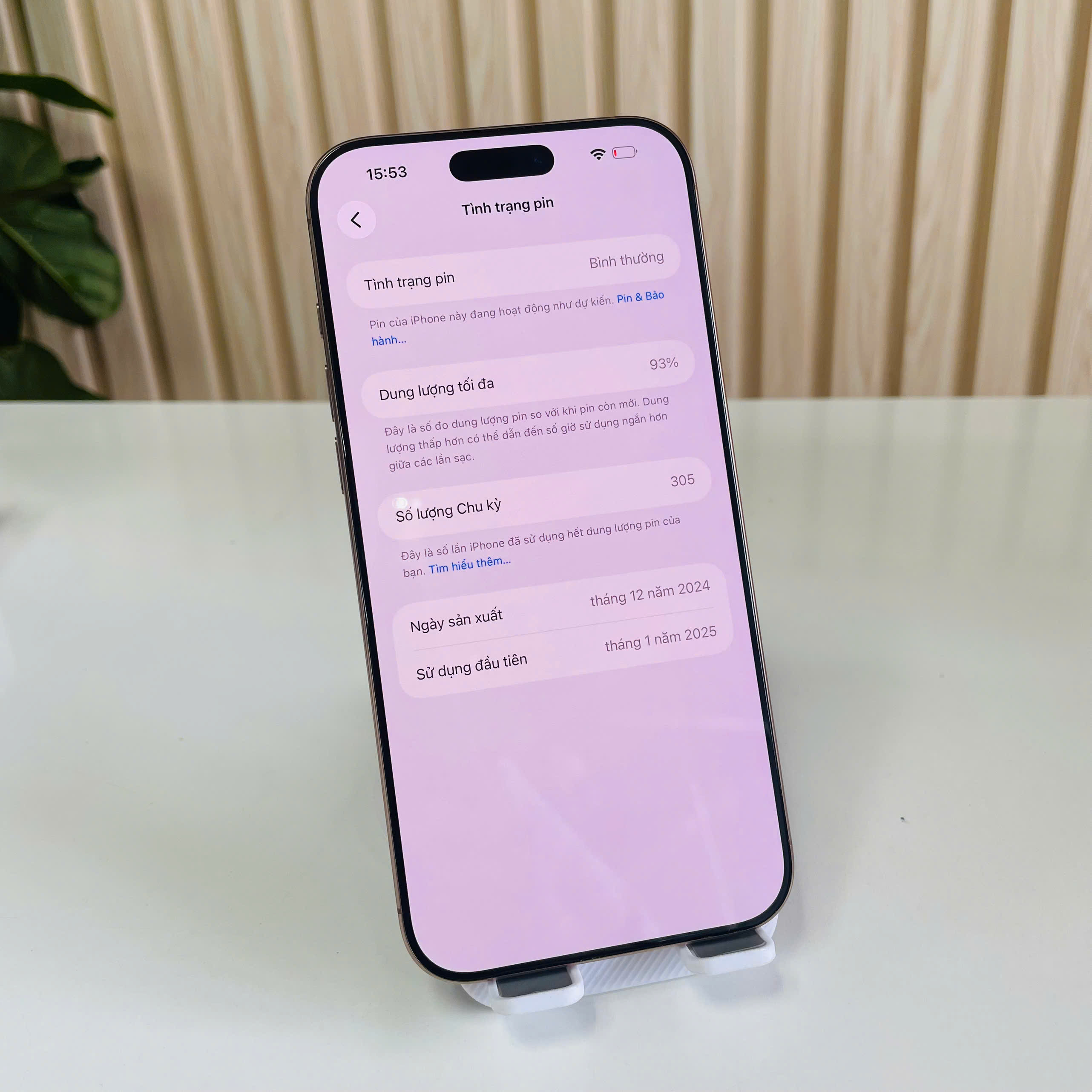 IPHONE 16 PRO MAX QUỐC TẾ – 256GB Sa Mạc Pin 93% Đẹp 98%