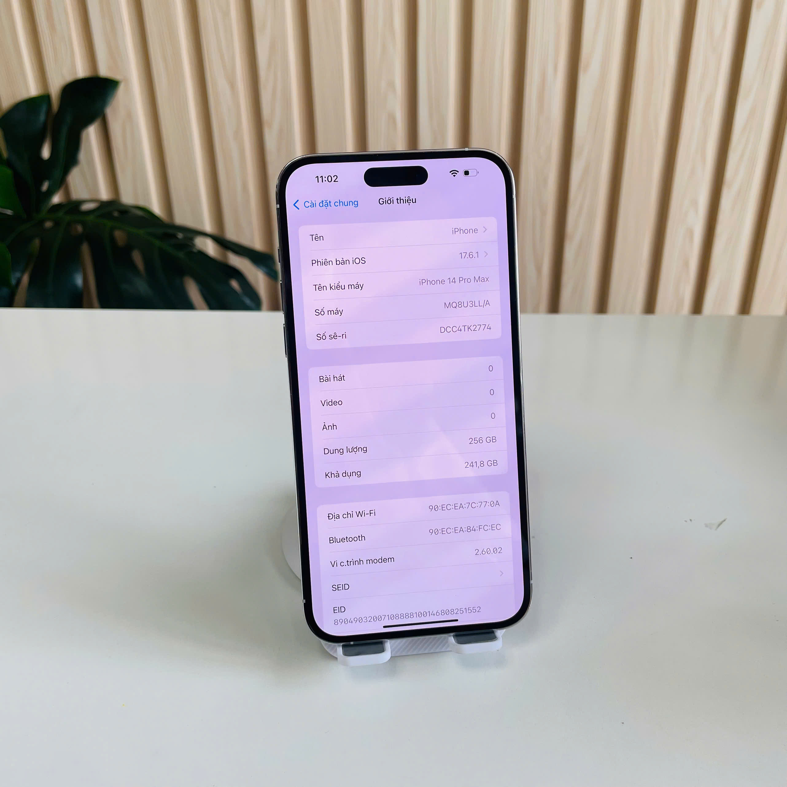 📱 iPhone 14 Pro Max Quốc Tế – 256GB Pin 92% Màu Trắng Đẹp 98% Kèm Sạc 30W