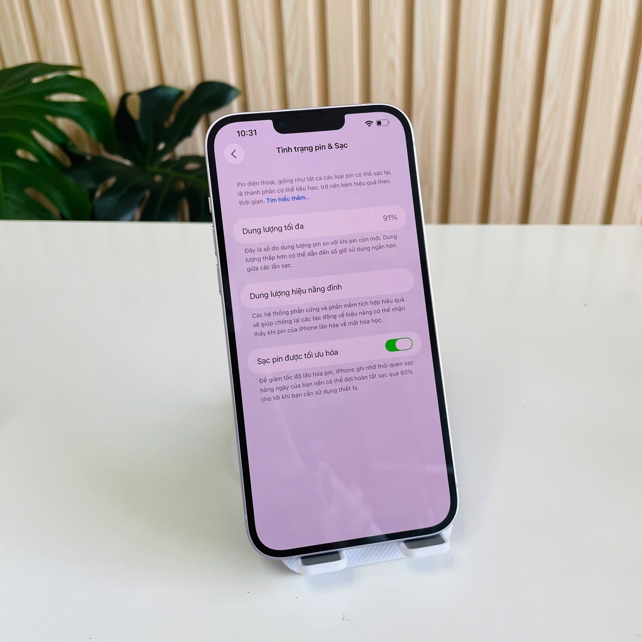 📱 iPhone 14 Plus Quốc Tế Mỹ 128GB Pin 91% Màu Tím Đẹp 98% - Kèm Sạc 30W