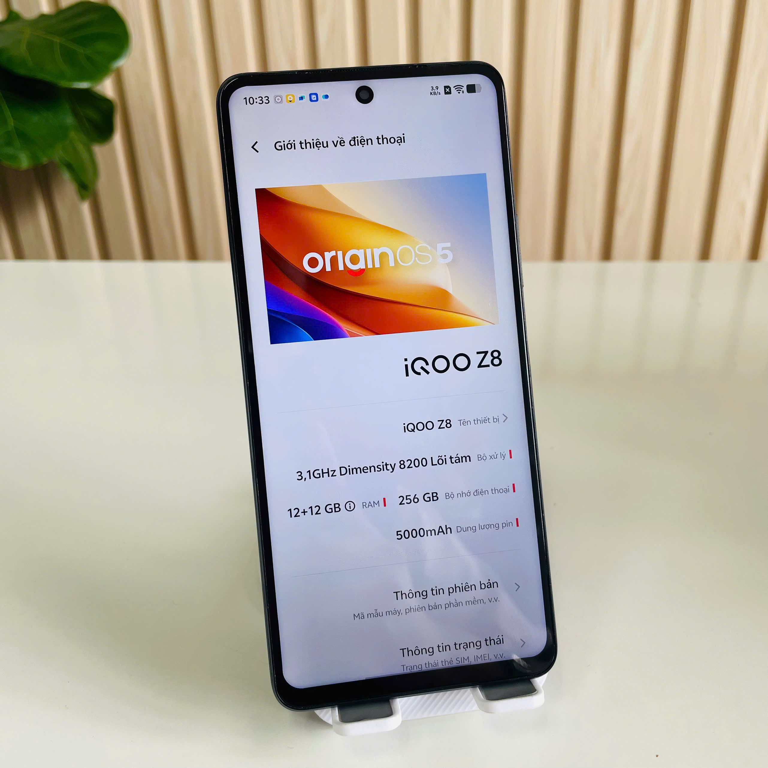 🔥 IQOO Z8 – 12/256GB Đen Đẹp 98% Pin 65%