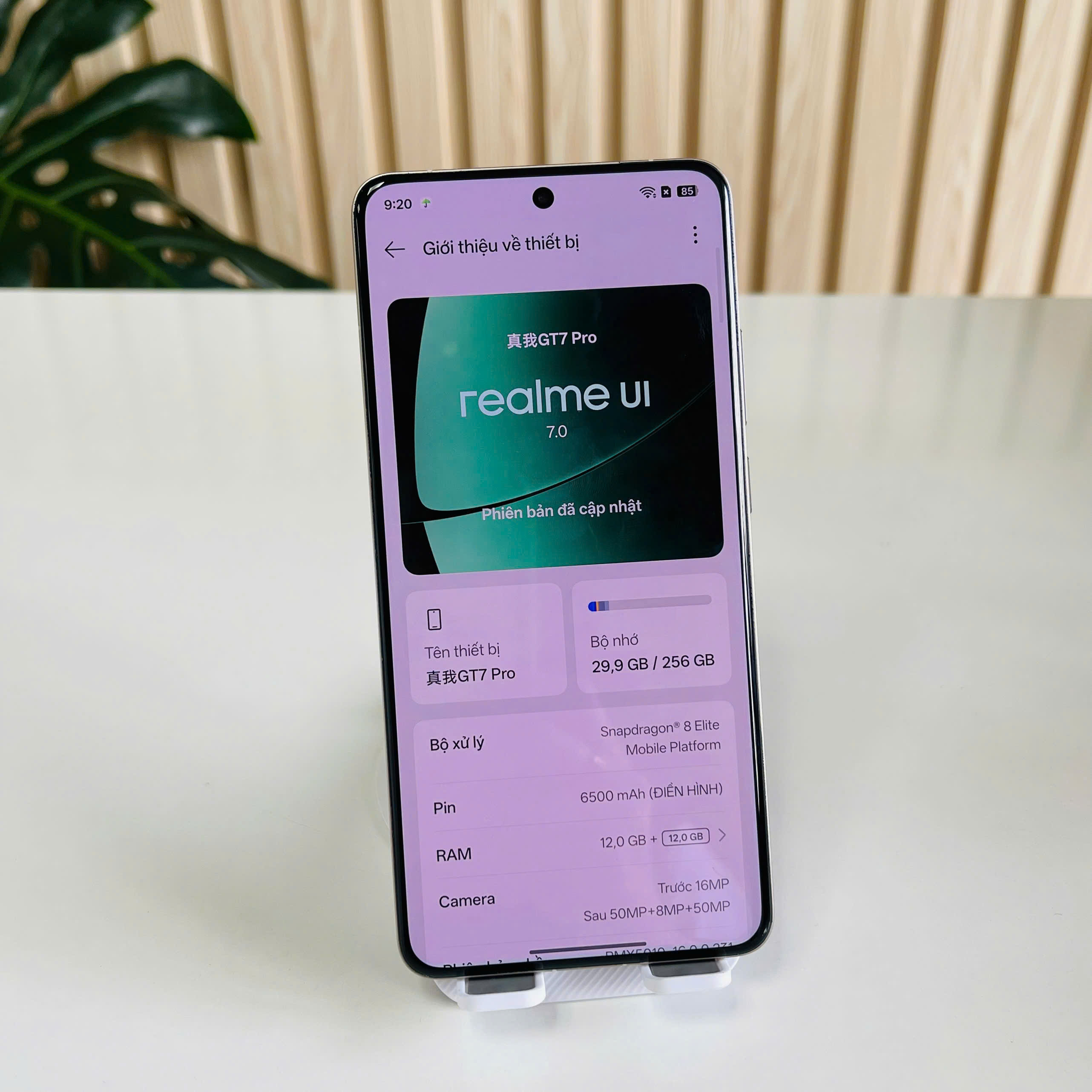 Realme GT 7 Pro 16/256GB Xám Đẹp 98% Pin 95% Kèm Sạc 80W