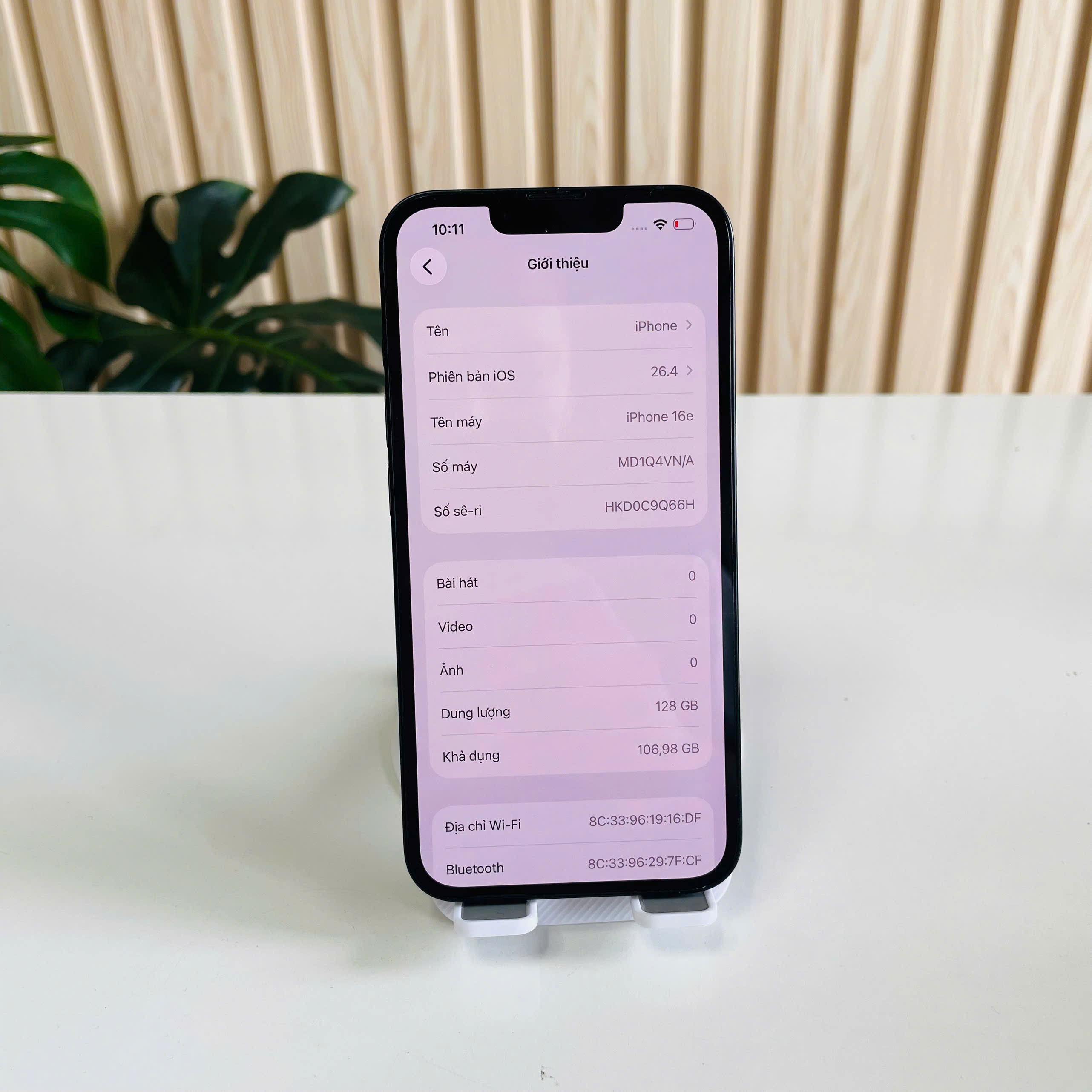 IPhone 16E VN 128GB Đen Đẹp 98% Pin 97%