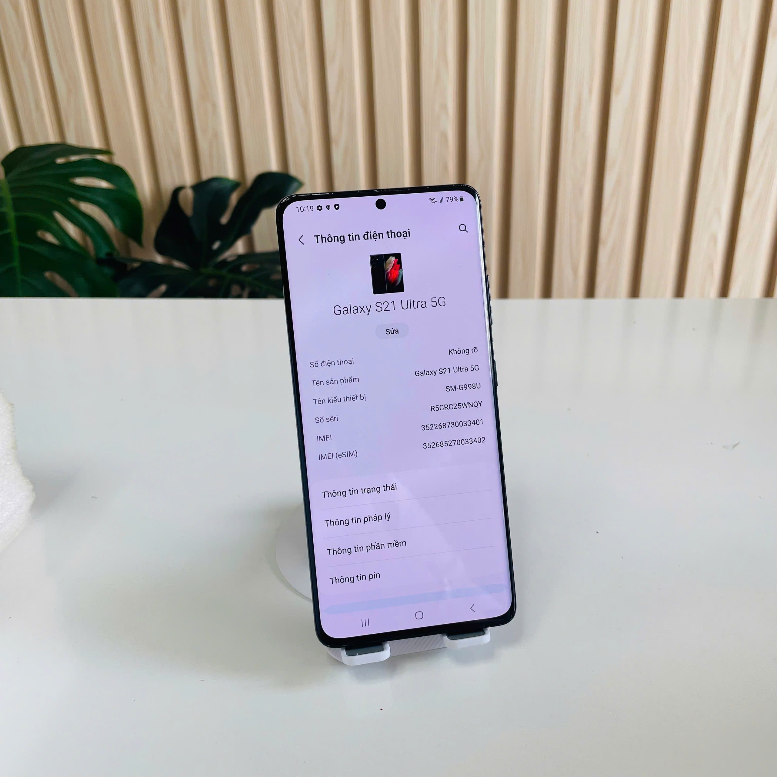 Samsung S21 Ultra 5G Mỹ 12/128GB Đen Đẹp 98%