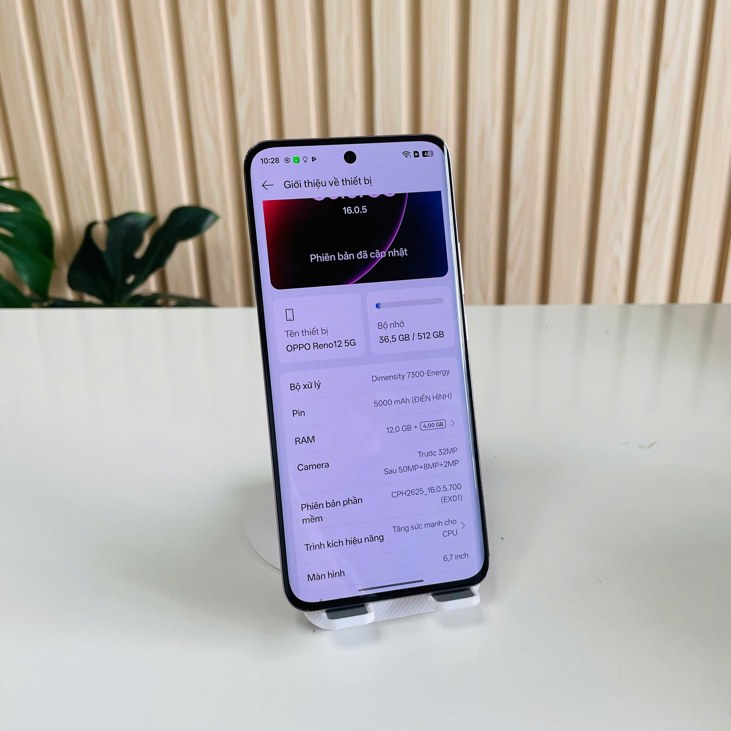 Oppo Reno 12 5G  12/512GB trắng cam Đẹp 98%
