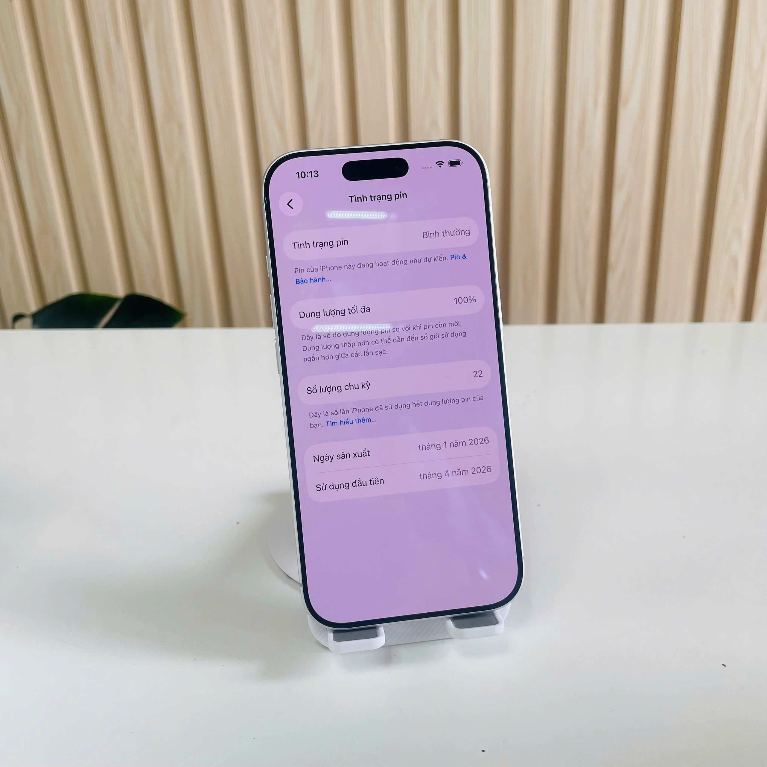 Iphone 17 VN 256GB trắng Đẹp 98% Pin 100%