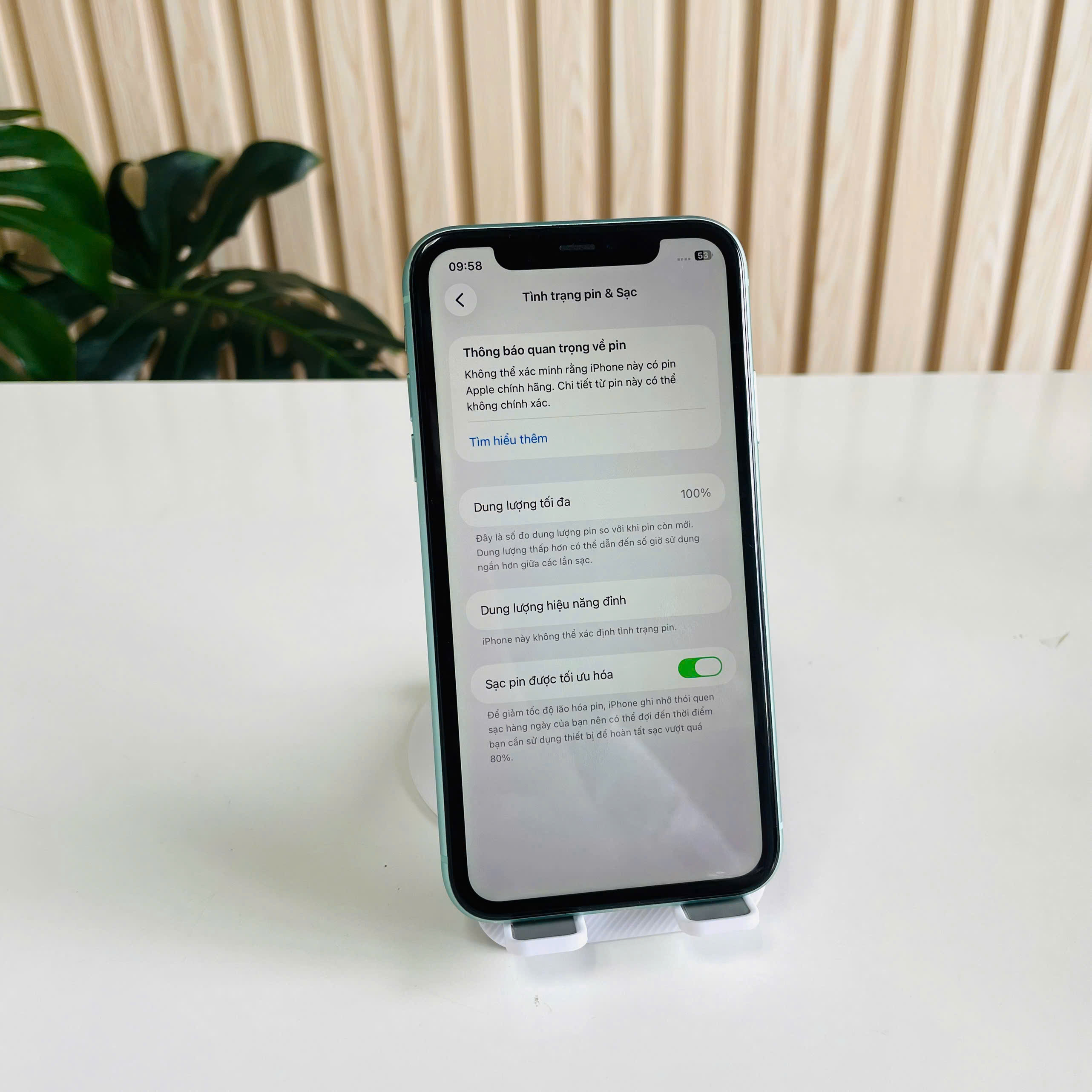 Iphone 11 Mỹ Quốc Tế 128GB xanh lá Pin 100% PT đẹp 98%