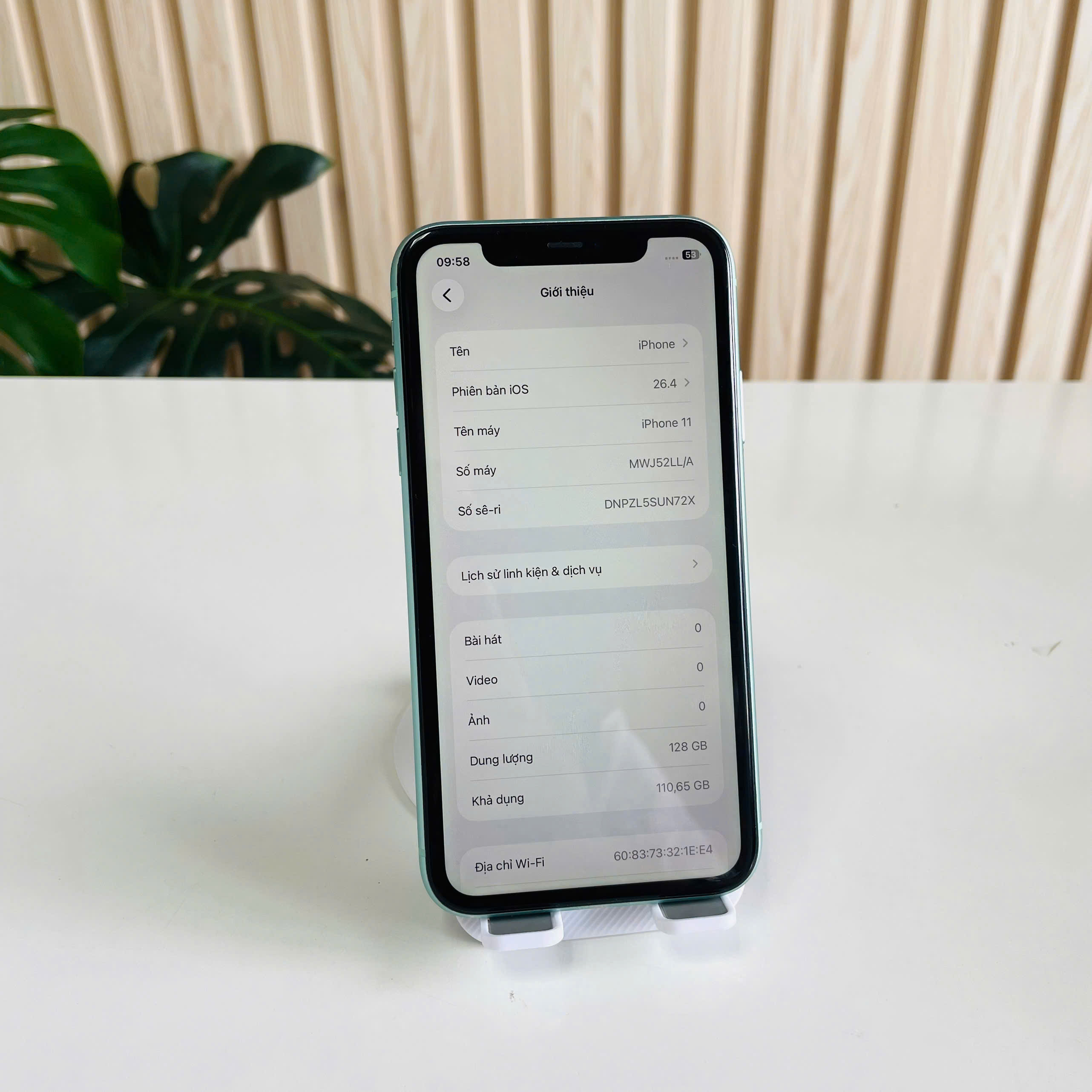 Iphone 11 Mỹ Quốc Tế 128GB xanh lá Pin 100% PT đẹp 98%