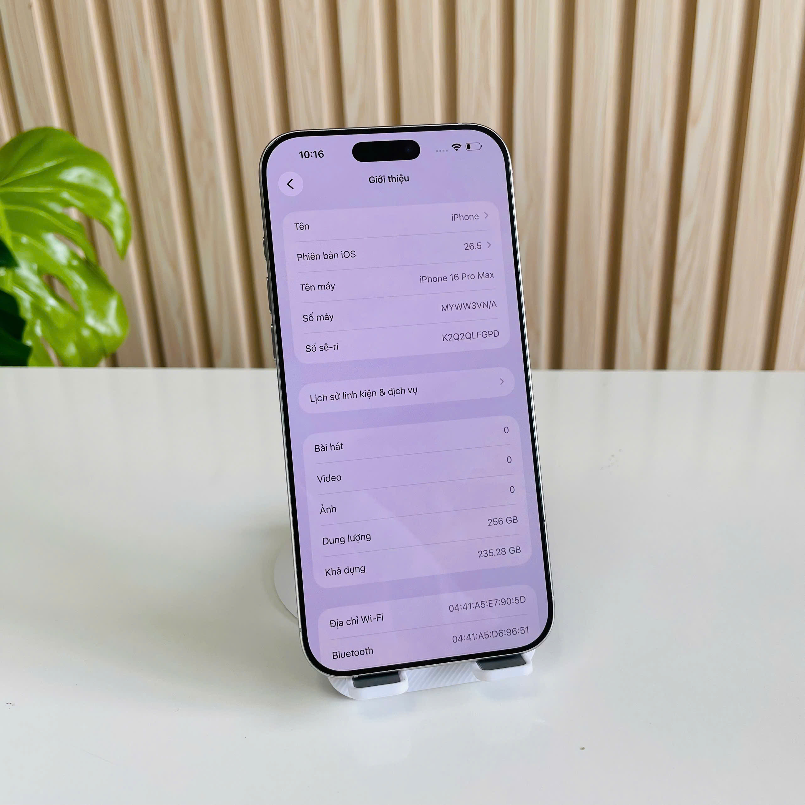 IPhone 16 Pro Max Việt Nam 256GB Trắng Đẹp 98% Pin 89%
