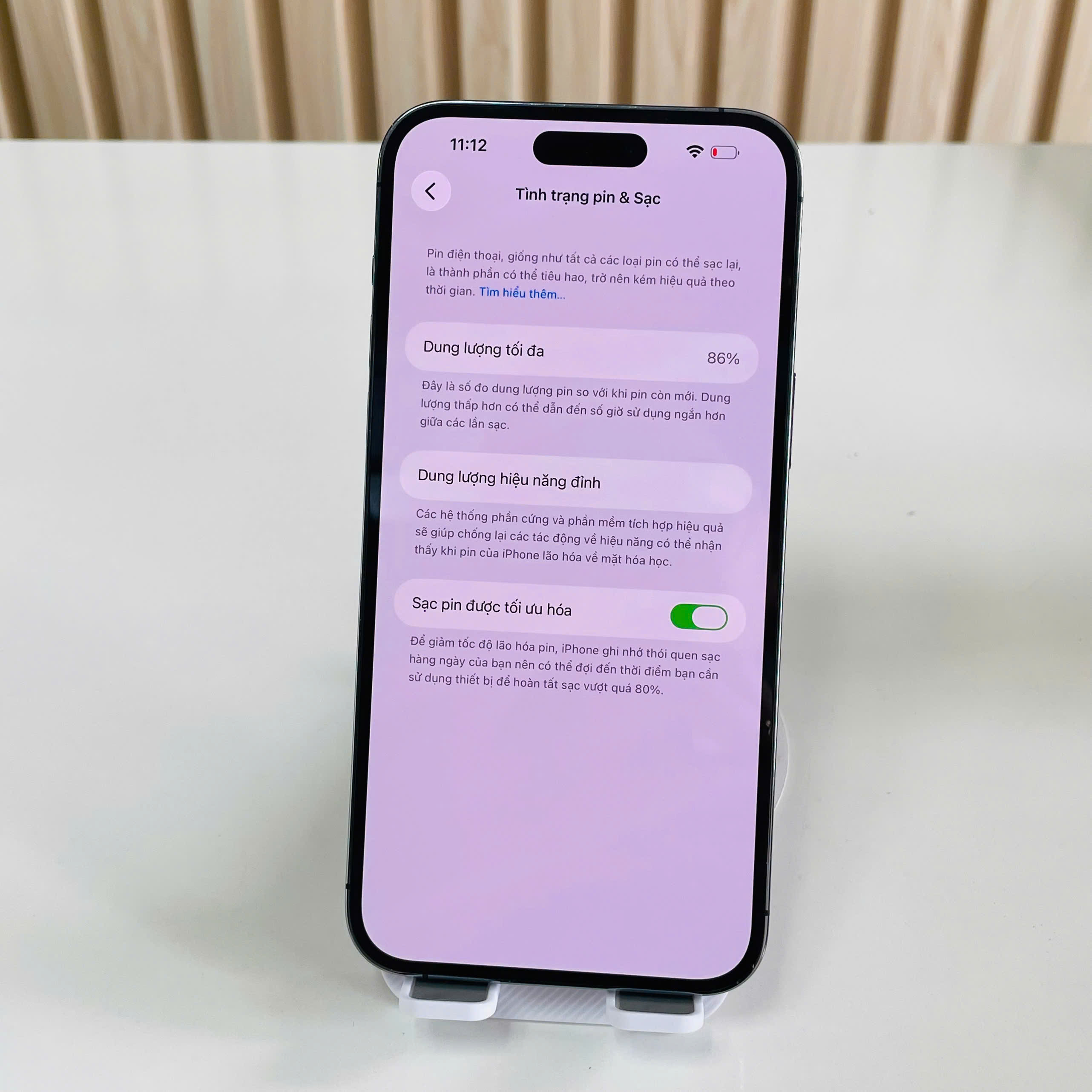 IPhone 14 Pro Max Mỹ 256GB Tím Đẹp 98% Pin 86%
