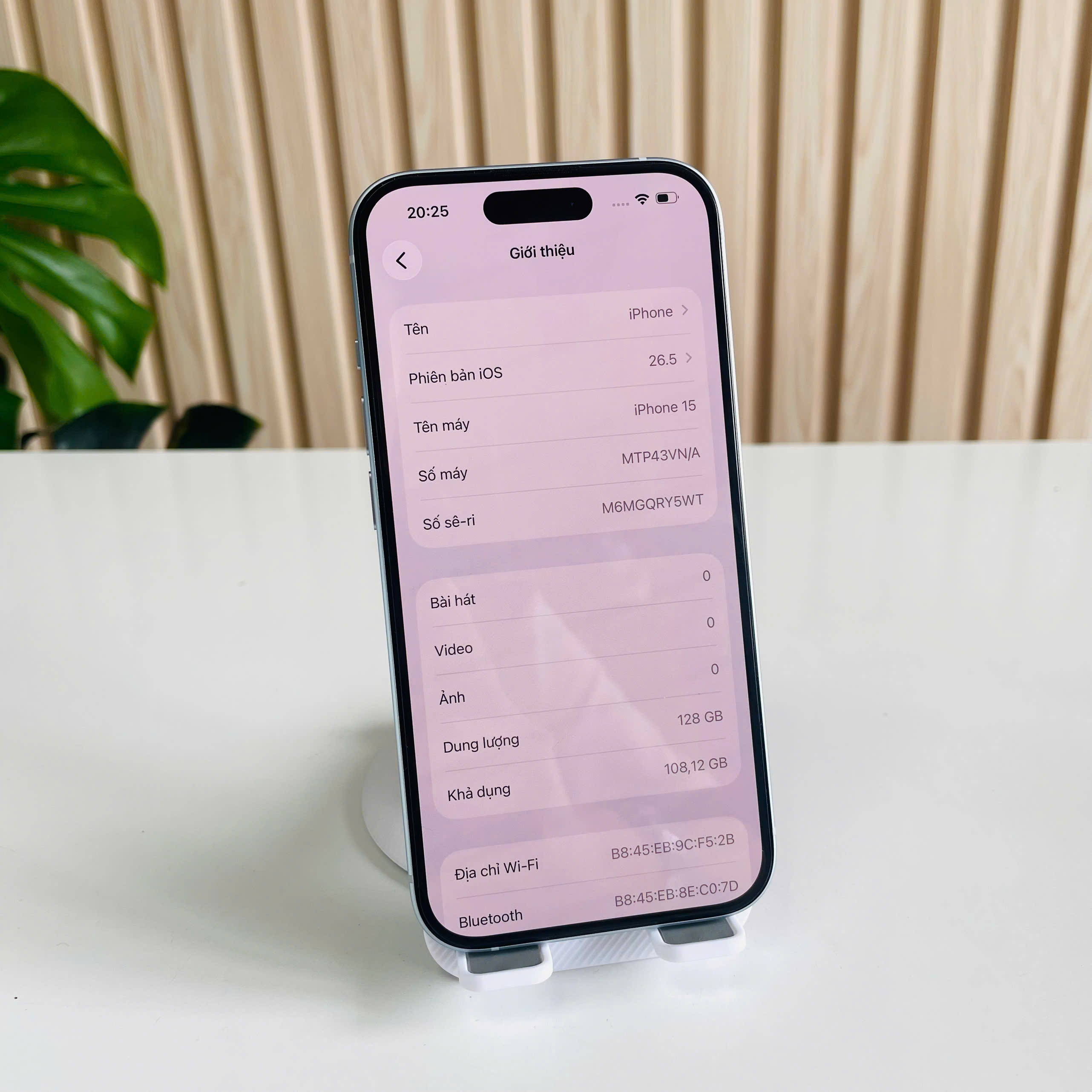 IPhone 15 Việt Nam 128GB Xanh Đẹp 99% Pin 100% Box + sạc 30w