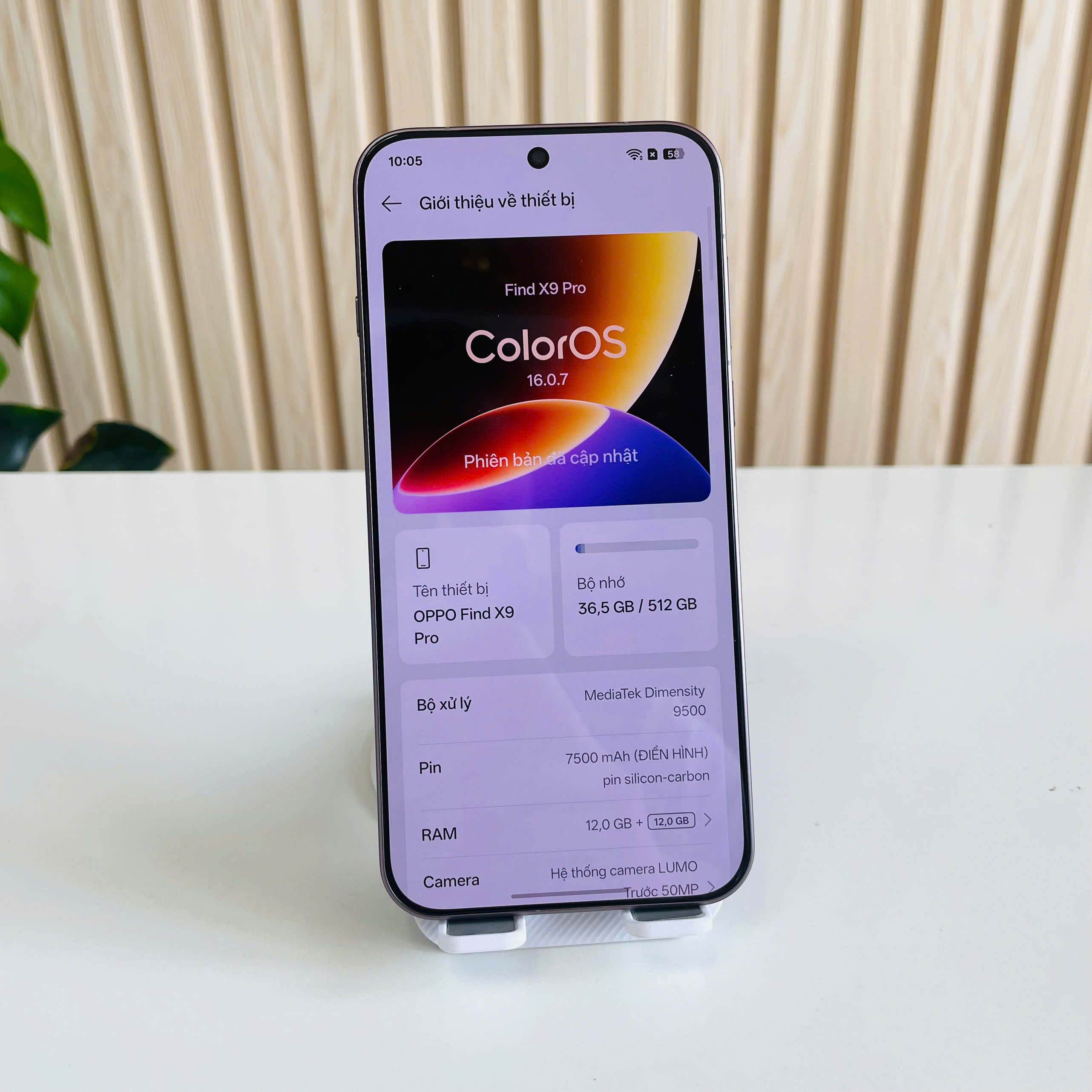 Oppo Find X9 Pro 12/512GB nâu Đẹp 98% Pin 100% Fullbox