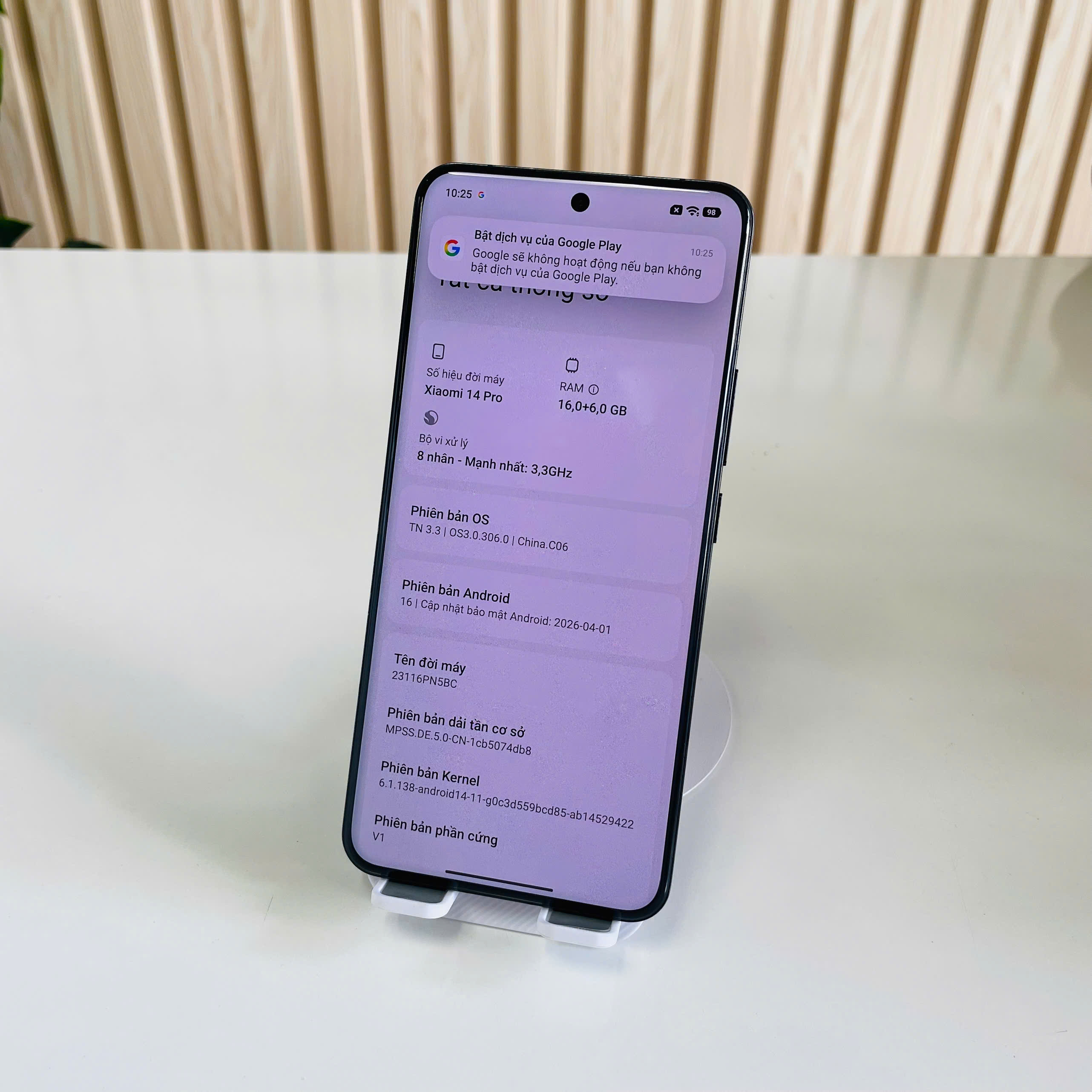 Xiaomi 14 Pro up rom 16/512GB đen Đẹp 98%