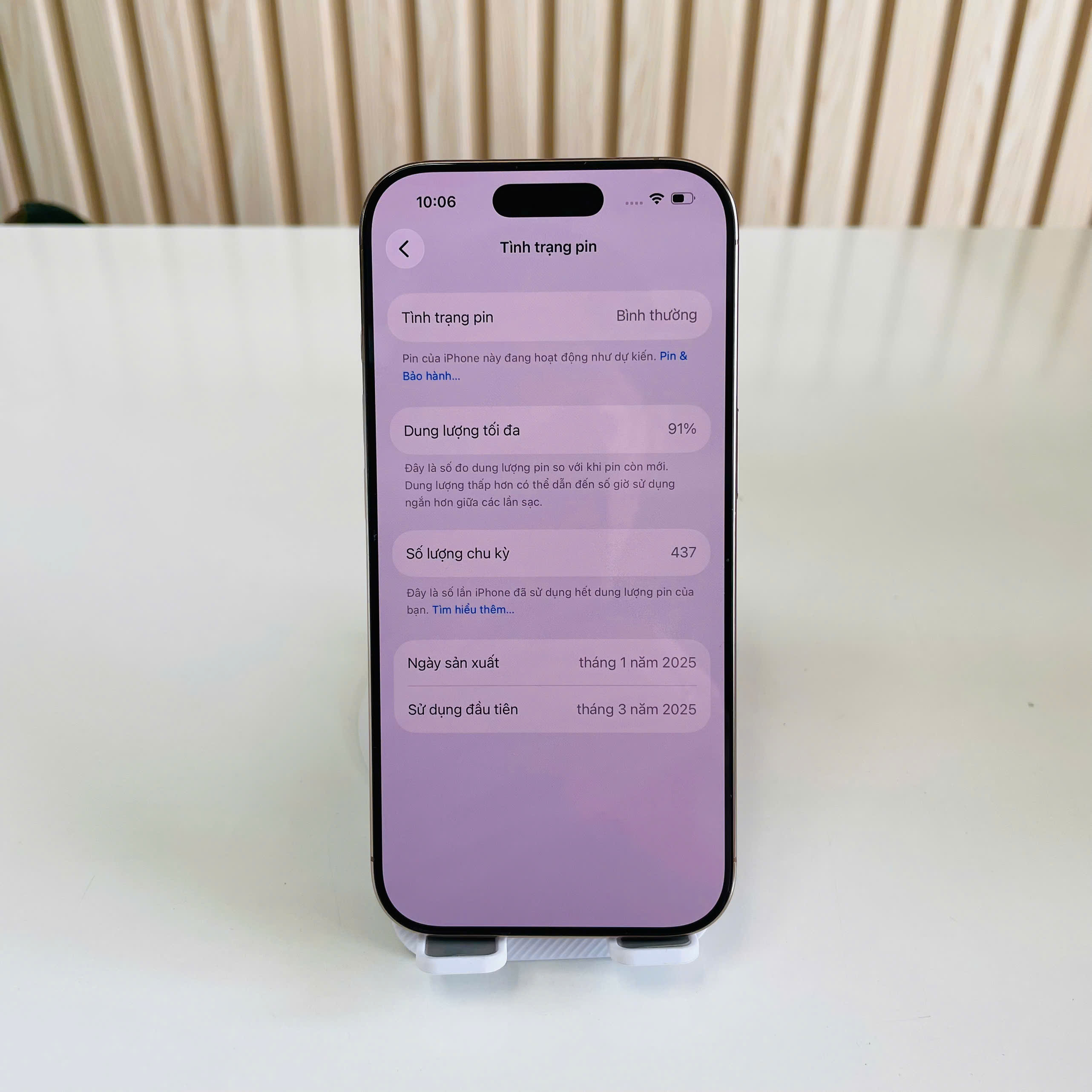 IPhone 16 Pro Lock Mỹ 128GB Sa Mạc Đẹp 97% Pin 91%