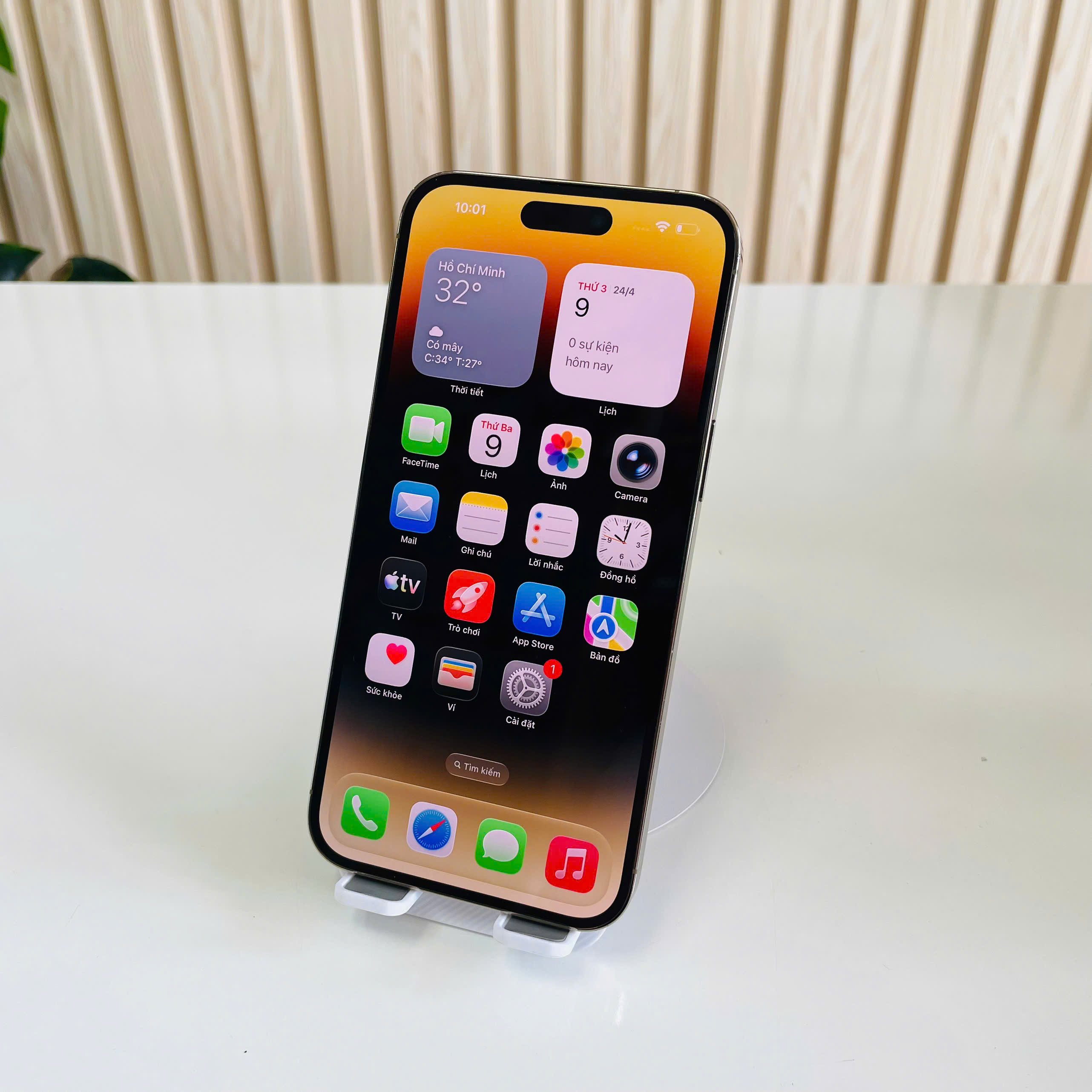 Iphone 14 Pro Max ZP/A 128GB gold đẹp 98% pin 75%