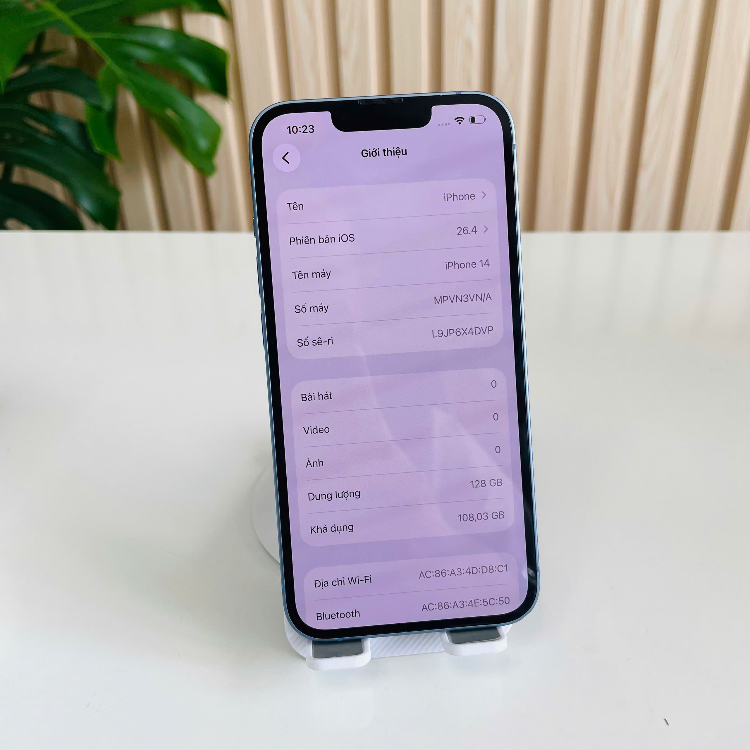 Iphone 14 VN 128GB Xanh Dương Đẹp 98% Pin 85%