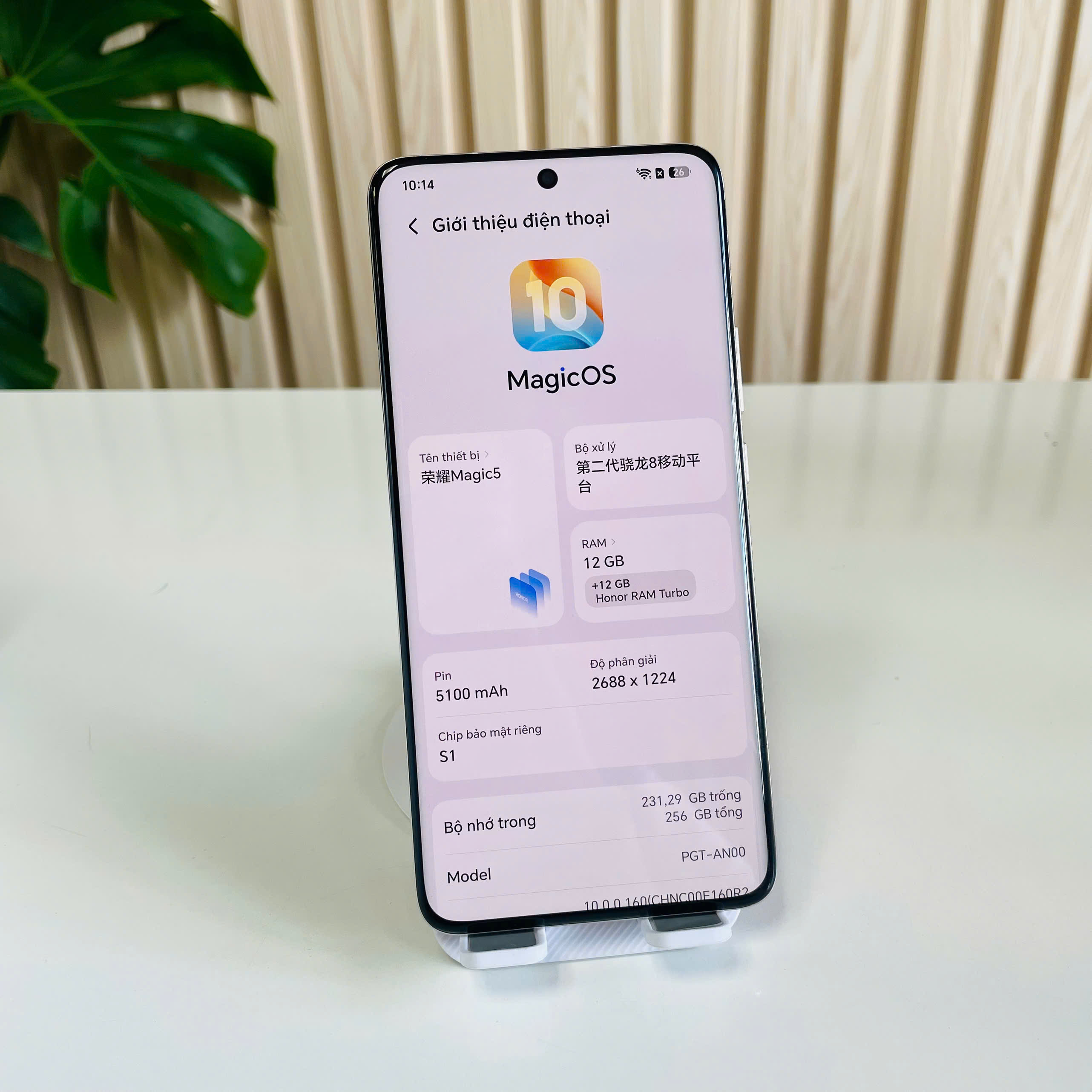 Honor Magic 5 12/256GB Đen Đẹp 98% Pin 93%