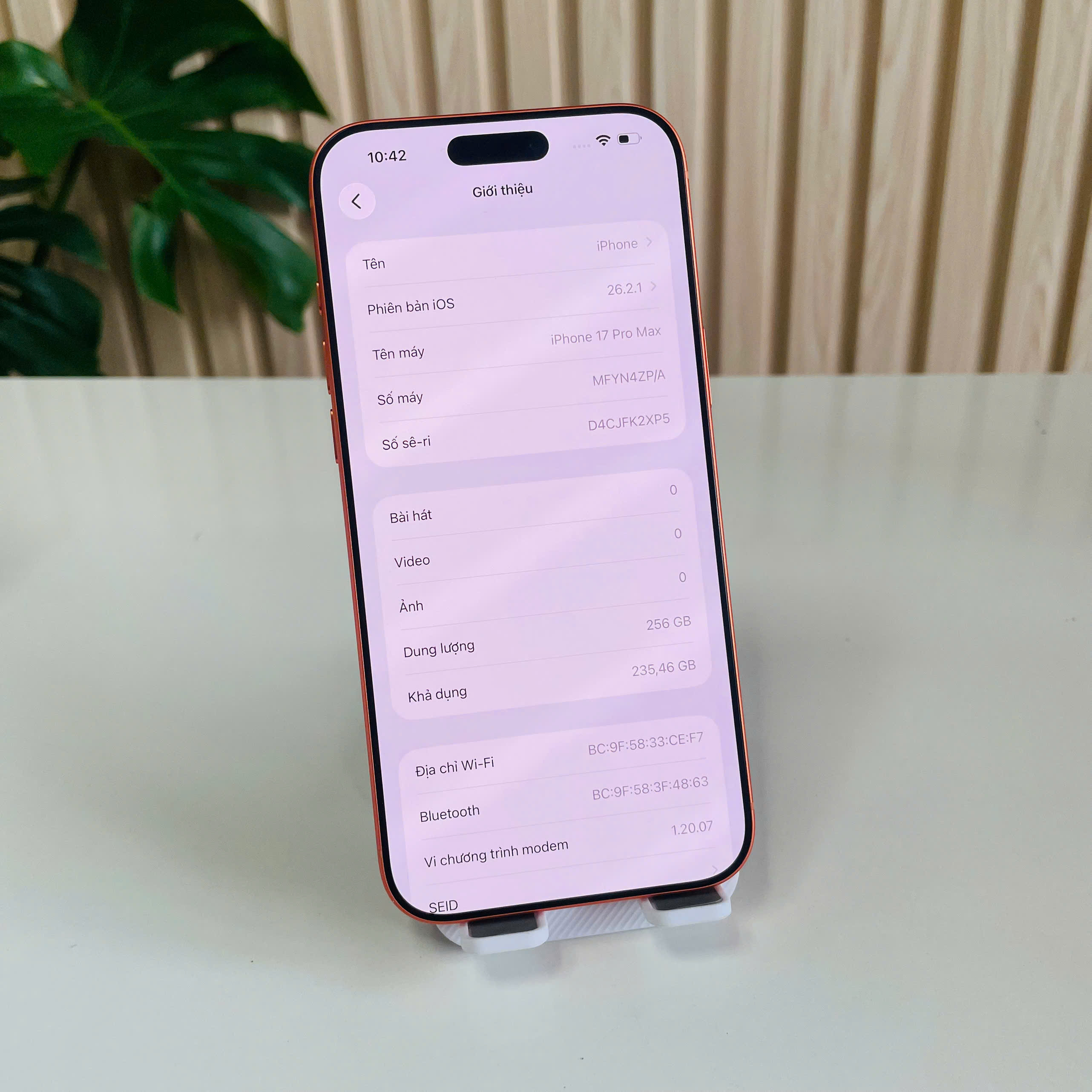 IPhone 17 Pro Max ZPA 256GB Cam Đẹp 99% Pin 100%