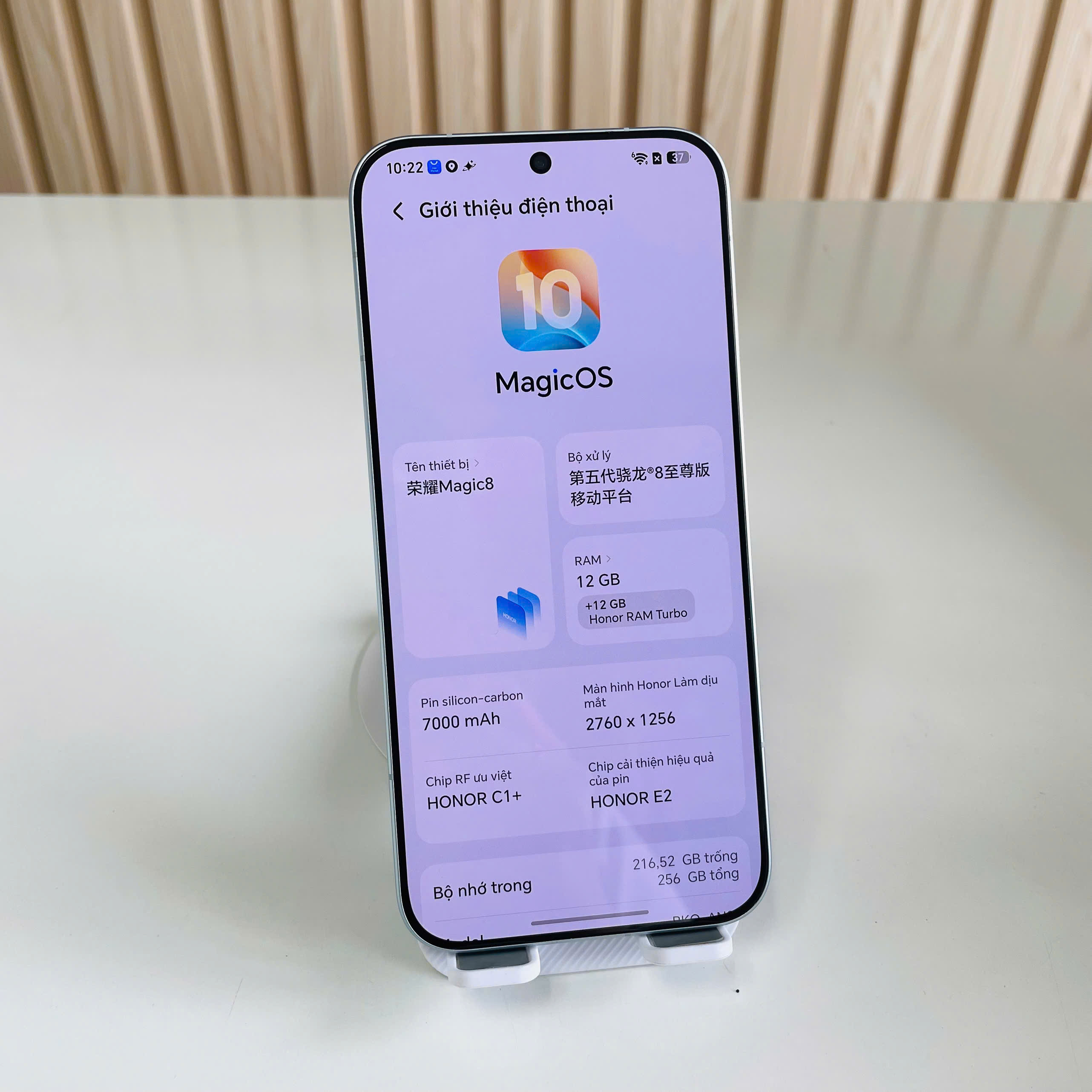 Honor Magic 8 12/256GB Xanh Ngọc Đẹp 98% Pin 100% Sạc 100W