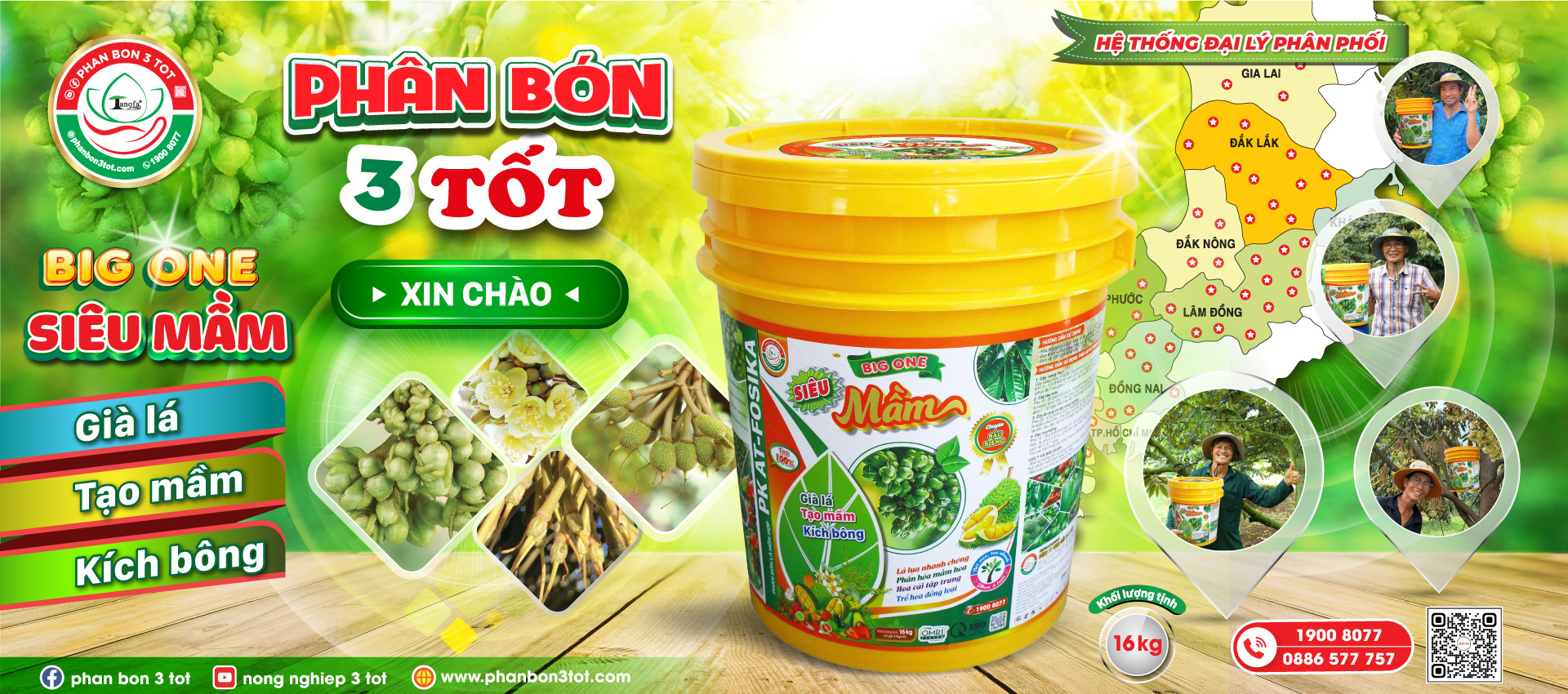 phân bón 3 tốt - Bậc thầy phục hồi cây suy