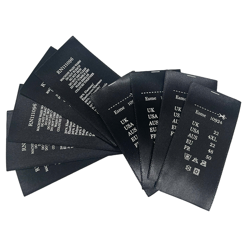 Tem satin dệt biên