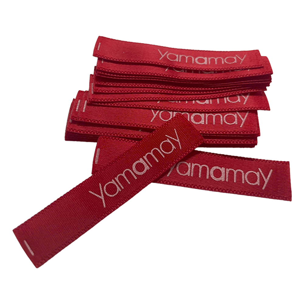 Tem satin dệt biên