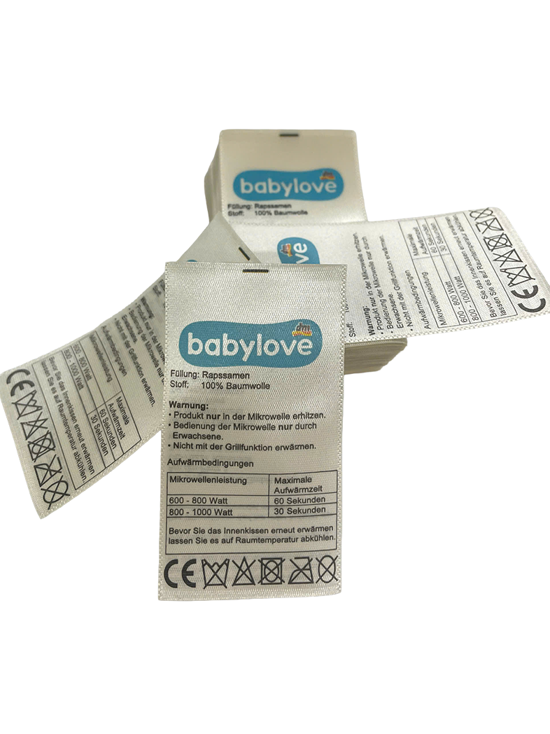 Tem satin dệt biên