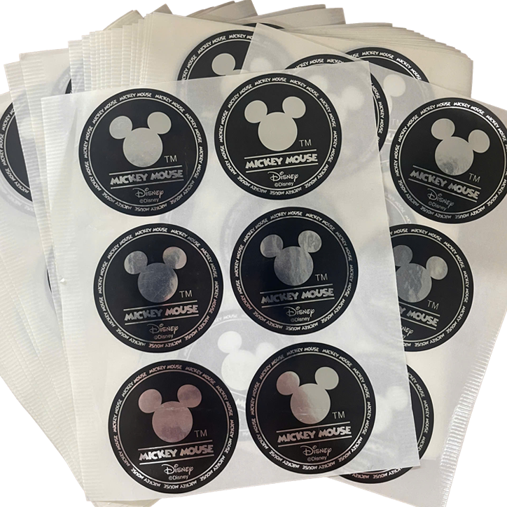 Nhãn decal xi bạc