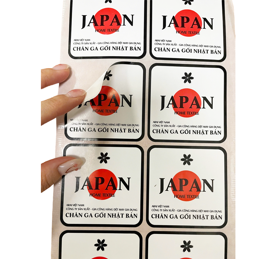 Nhãn decal giấy trắng