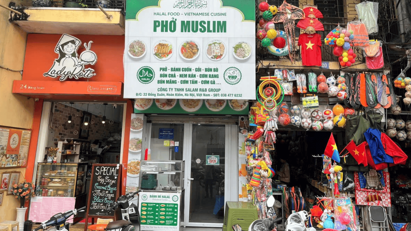 Pho Muslim Restaurant in Hanoi Vietnam
