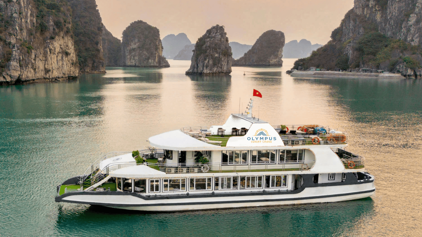 Olympus Luxury Cruise – 5Star Ha Long Bay Day Tour from Hanoi