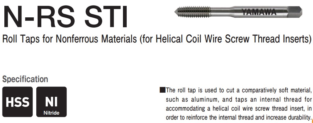 Mũi taro ren cấy N-RS STI - Taro nén cho năng suất cao