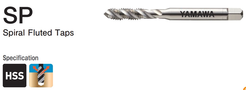 Mũi taro xoắn SP Yamawa - Taro lỗ mù đa vật liệu