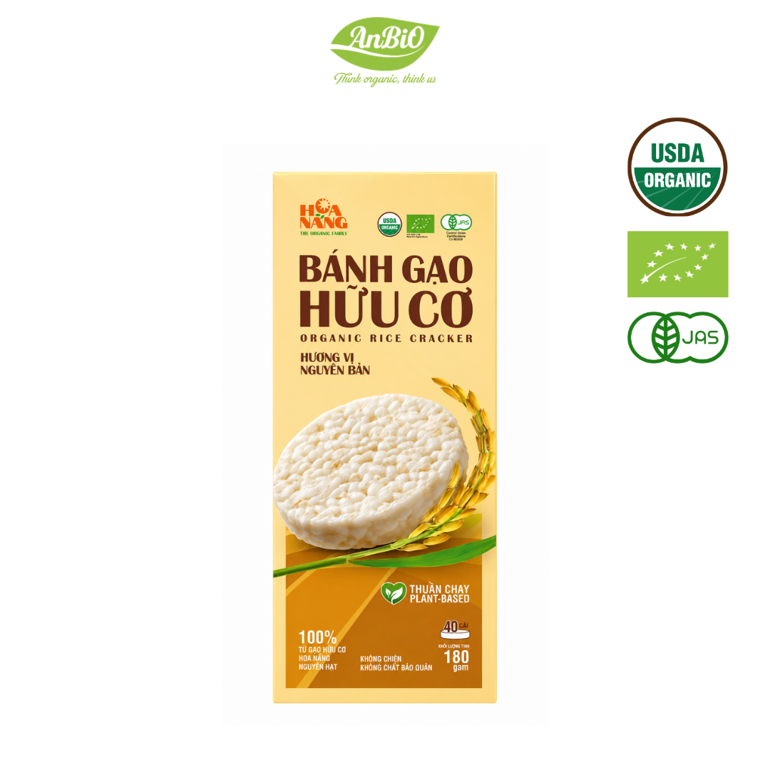 Bánh gạo hữu cơ Hoa Nắng vị nguyên bản
